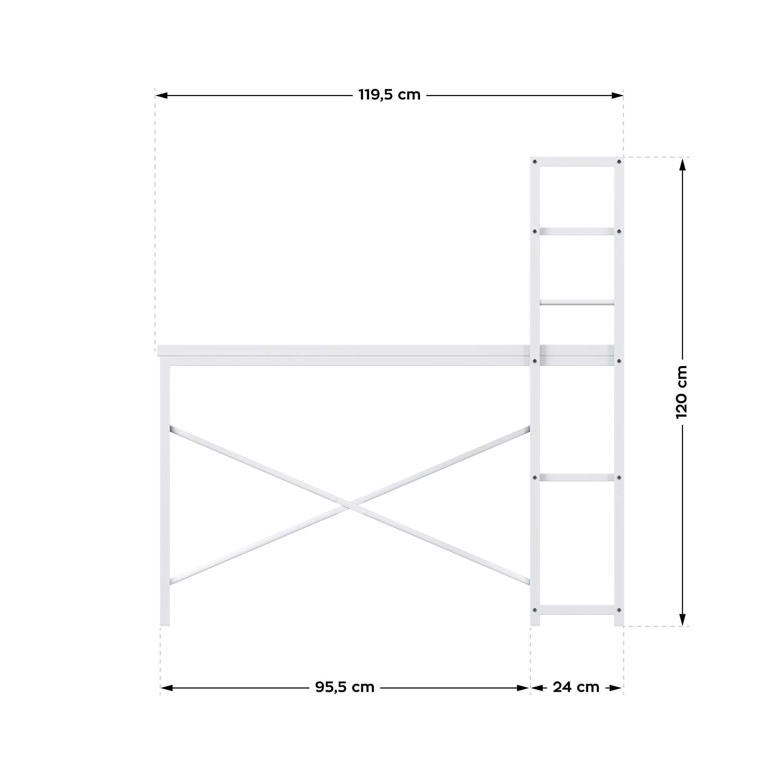 Mark Adler Leader 4.0 Weiß Schreibtisch