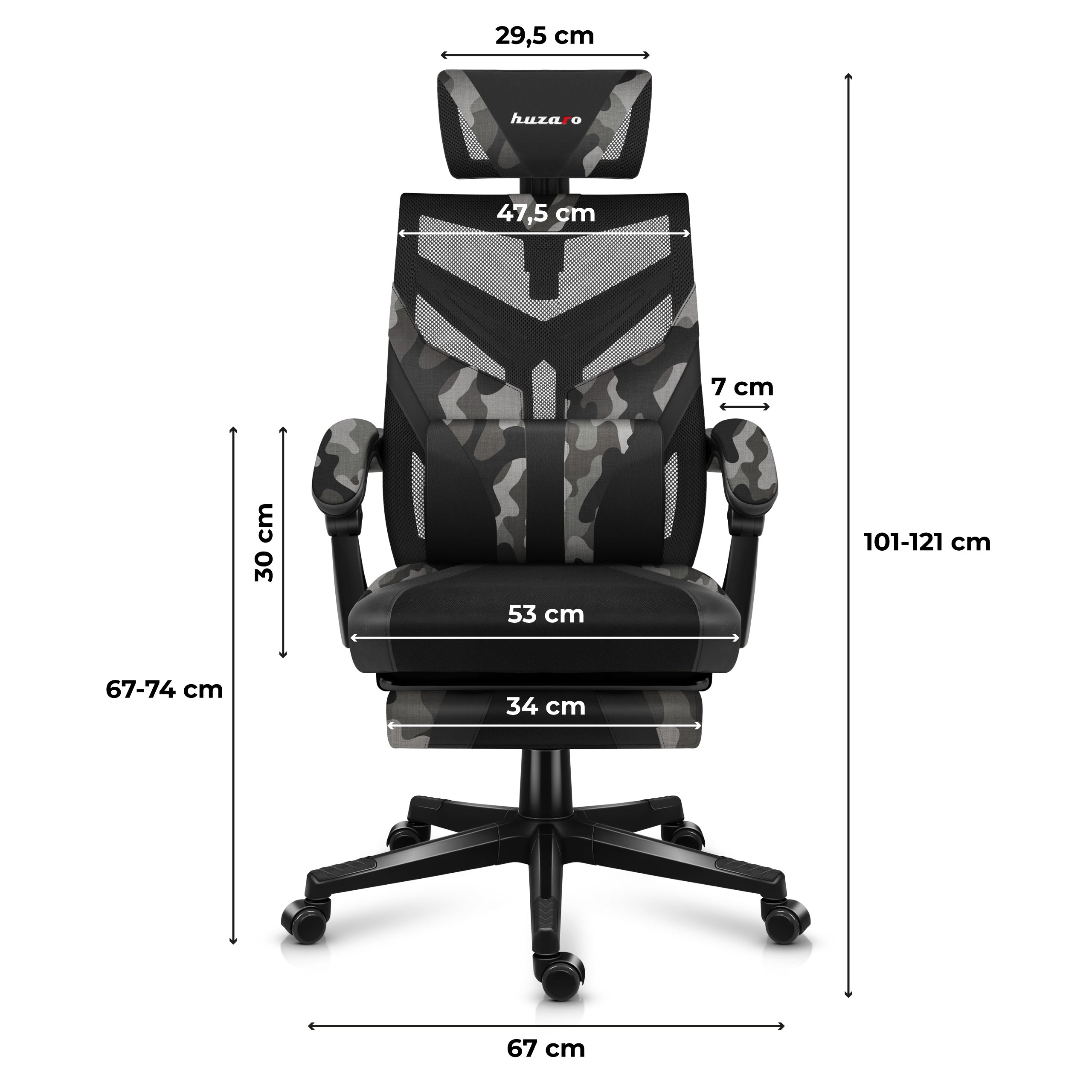Huzaro Combat 5.0 Camo Gaming-Stuhl