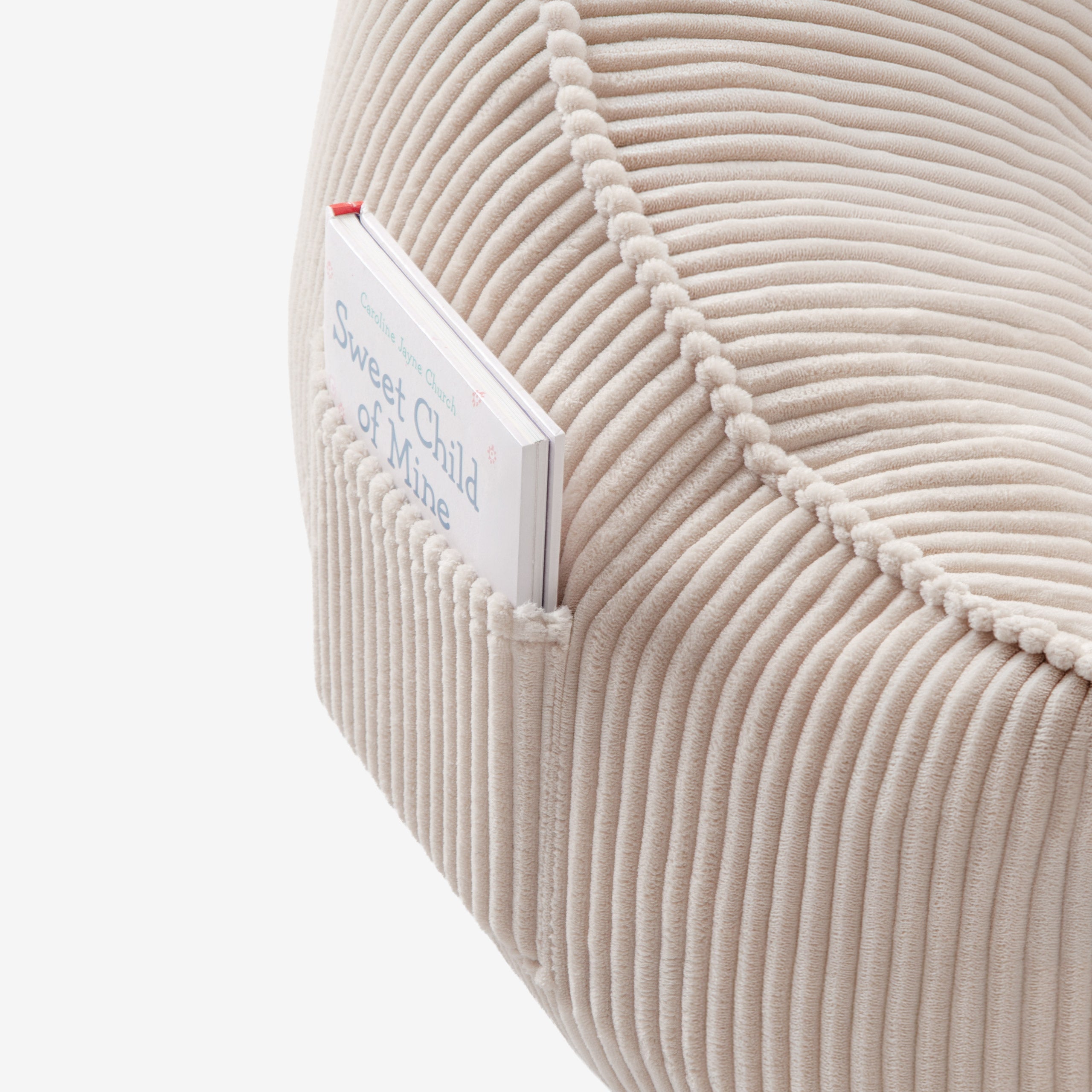 Sitzsack mit Rückenlehne Kordsamt Mark Adler Comfy 4.0 Beige