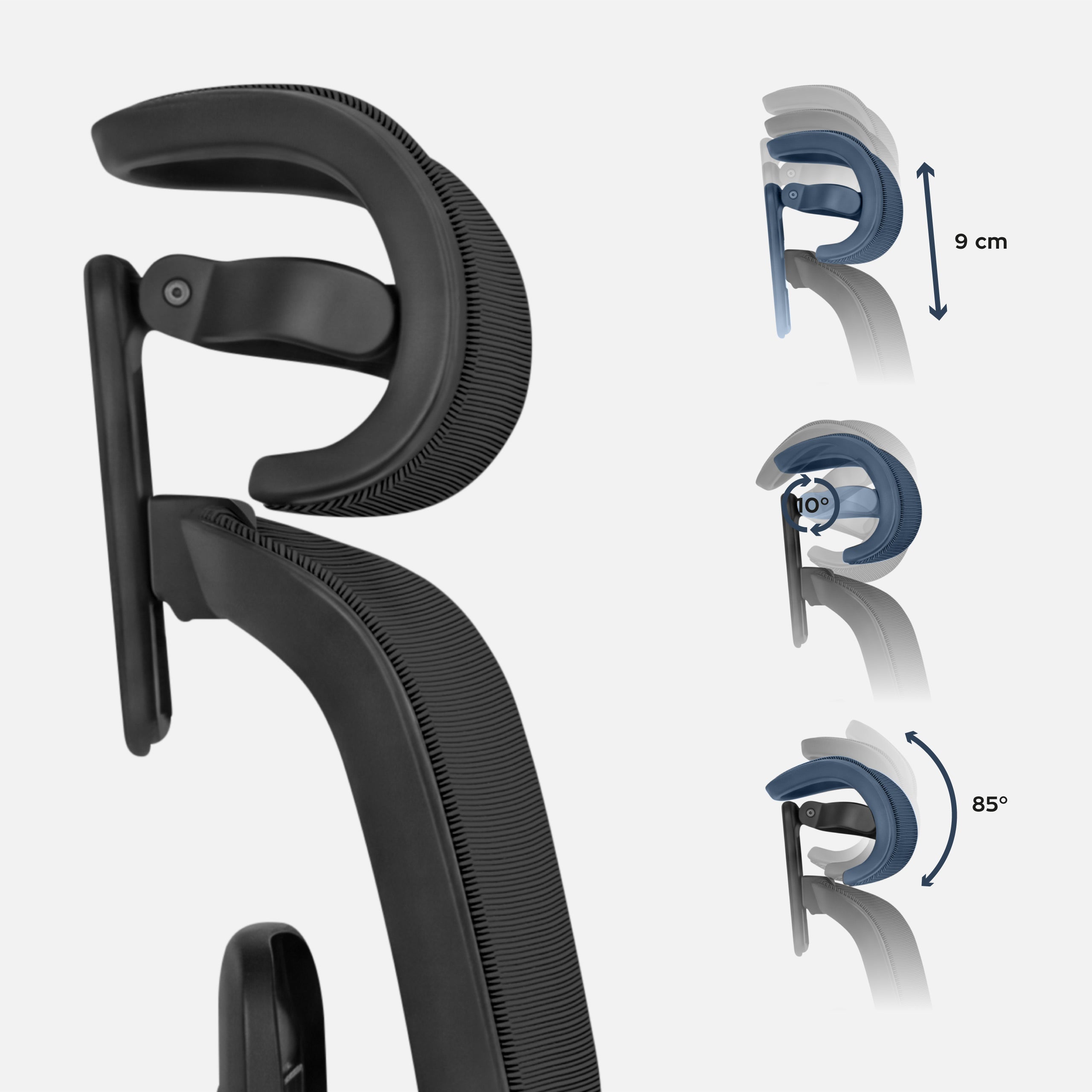 Ergonomischer Bürostuhl mit Fußstütze Mark Adler Expert 9.3 Schwarz