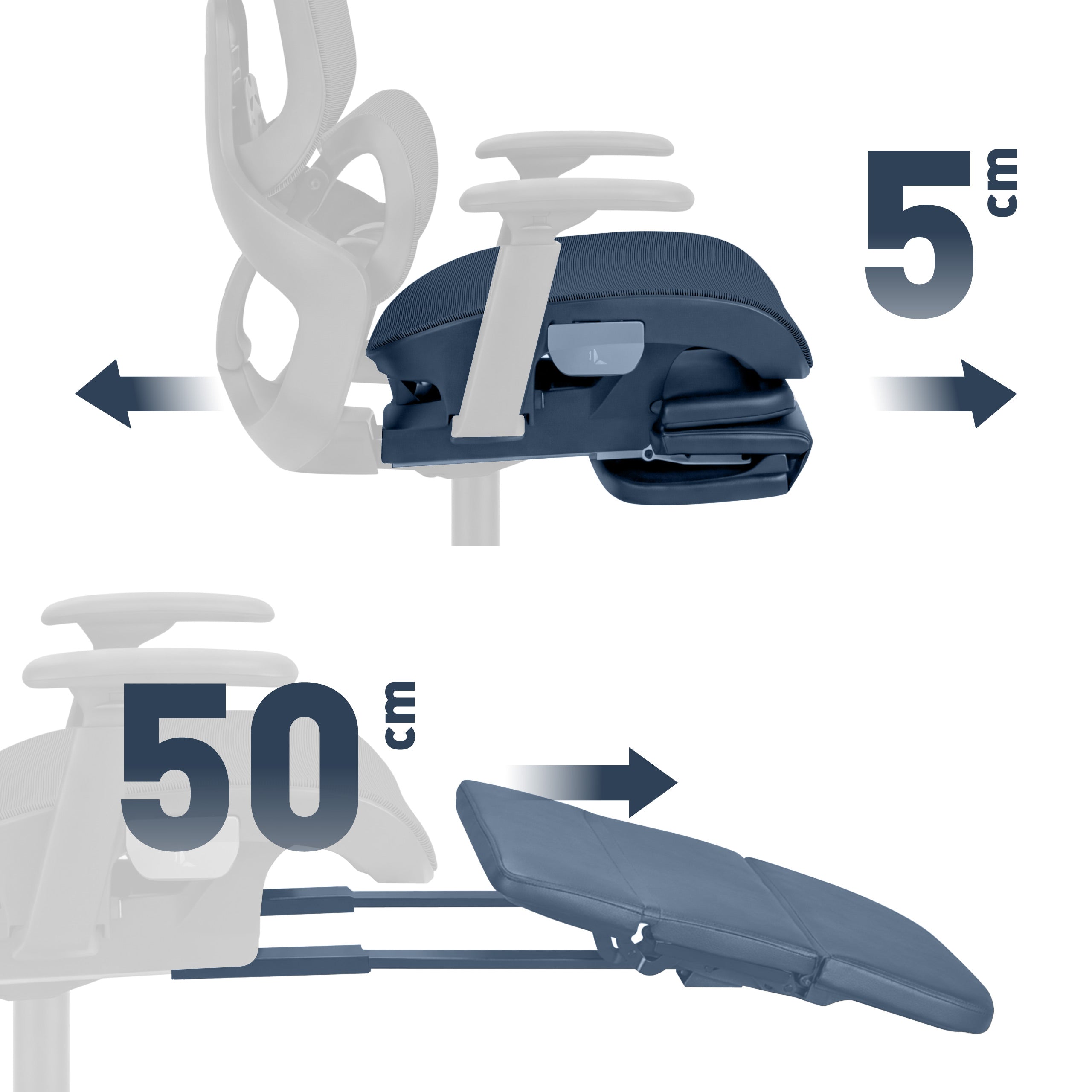 Ergonomischer Bürostuhl mit Fußstütze Mark Adler Expert 9.3 Schwarz