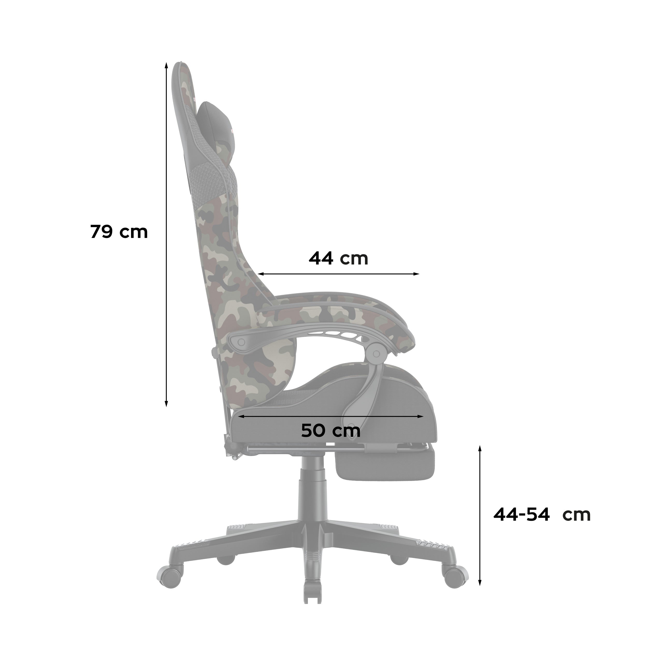 Huzaro Force 4.7 Camo Mesh Gaming-Stuhl