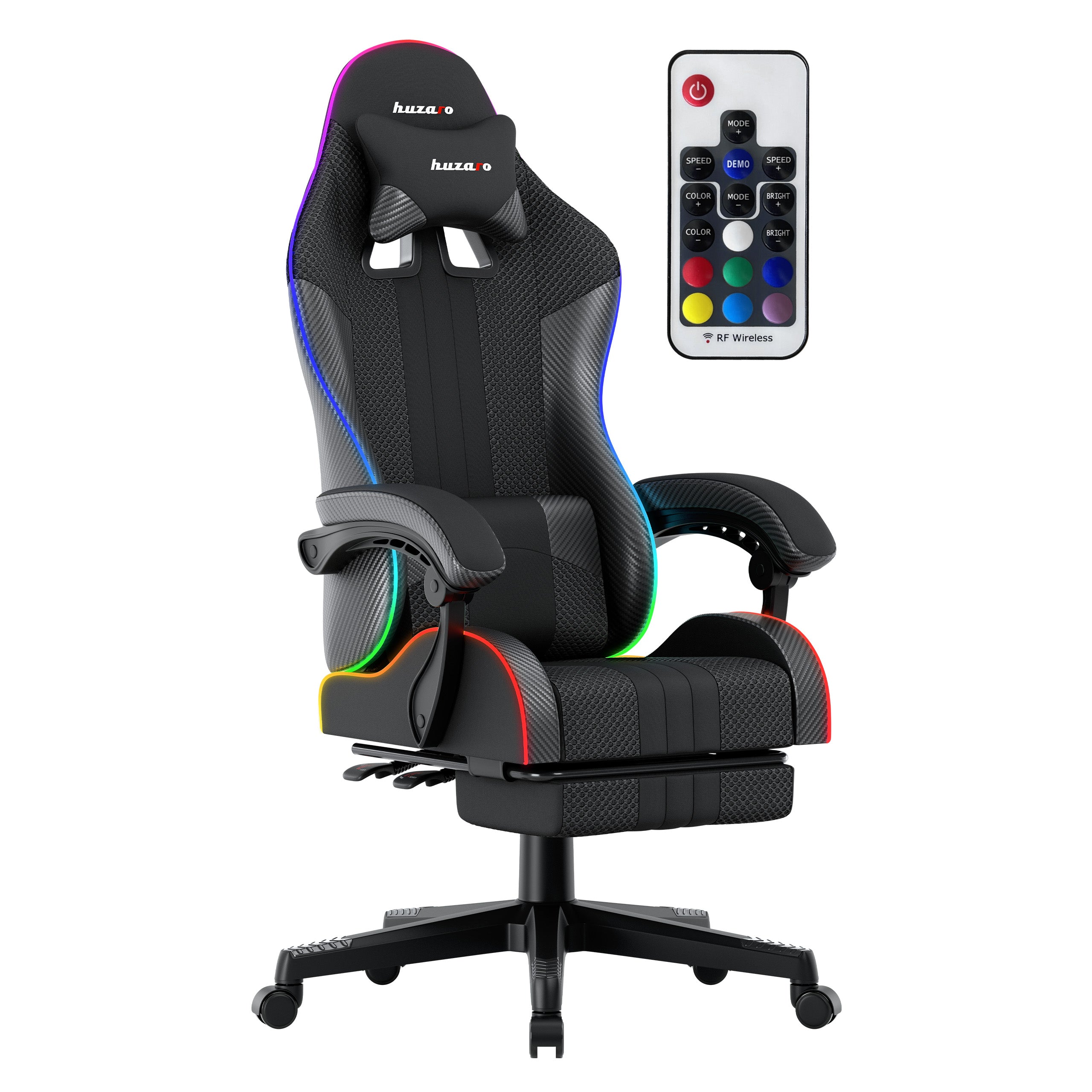 HUZARO Force 4.7 RGB LED Mesh Gaming-Stuhl