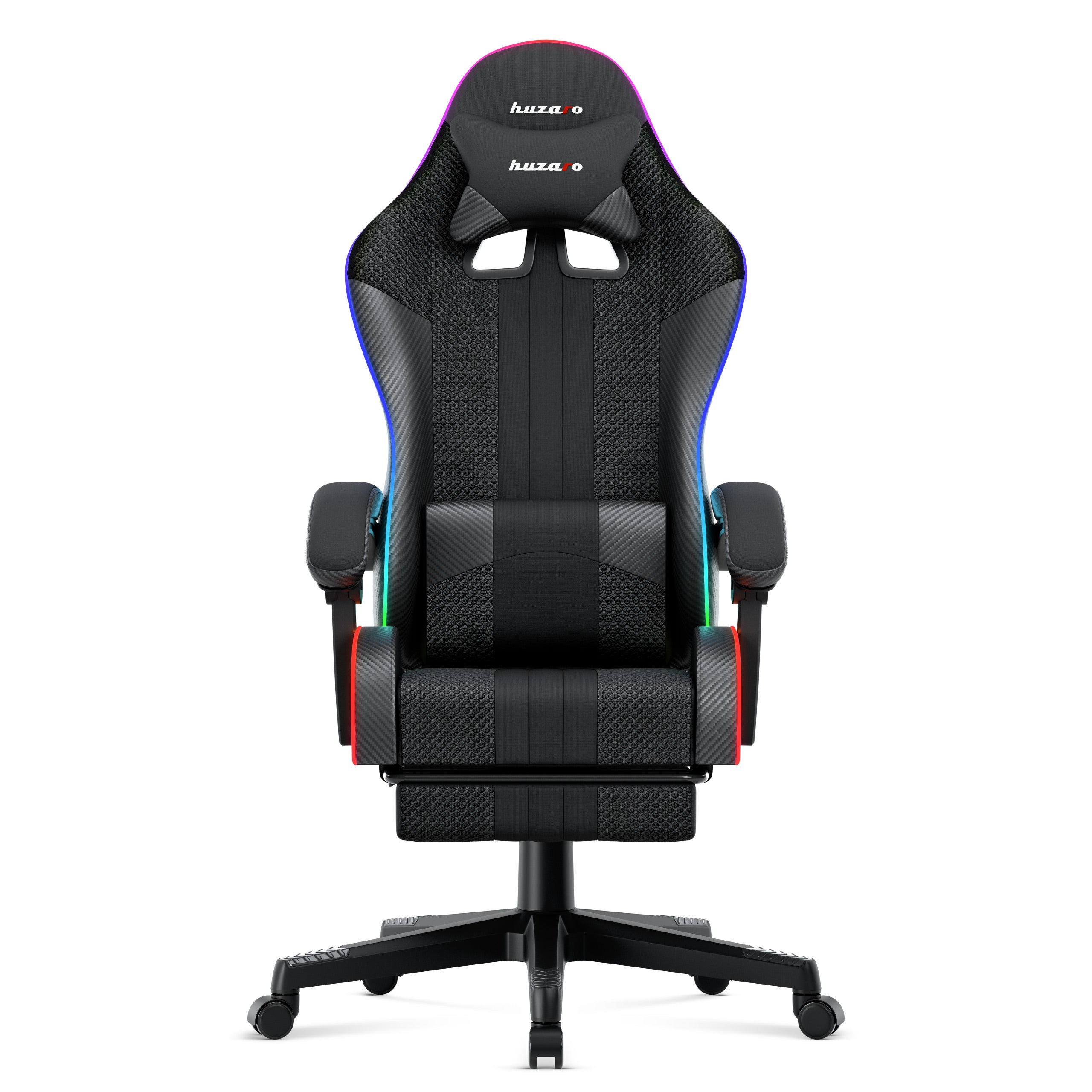 HUZARO Force 4.7 RGB LED Mesh Gaming-Stuhl