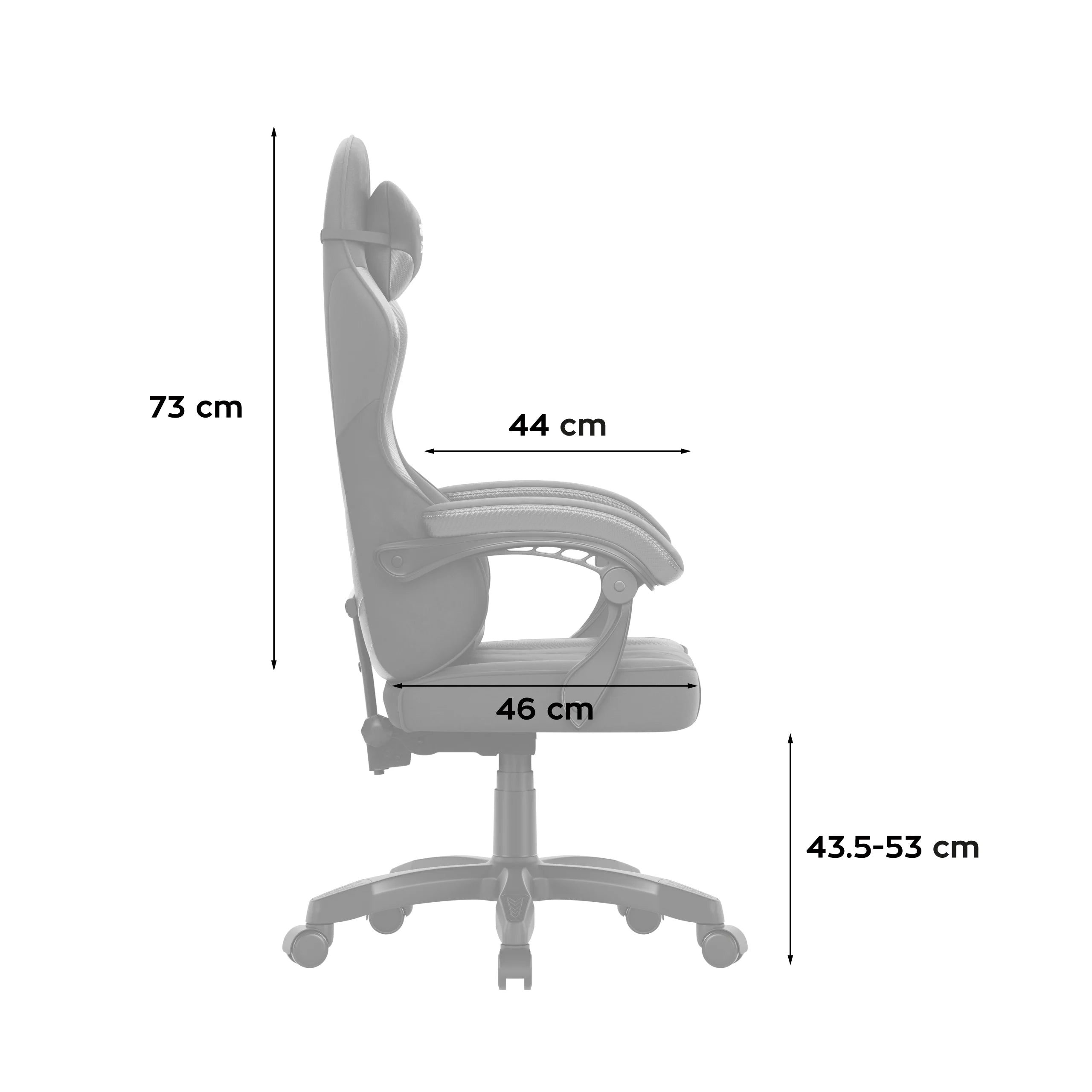 Huzaro Force 2.7 Gaming-Stuhl aus schwarzem Carbon-Samt 