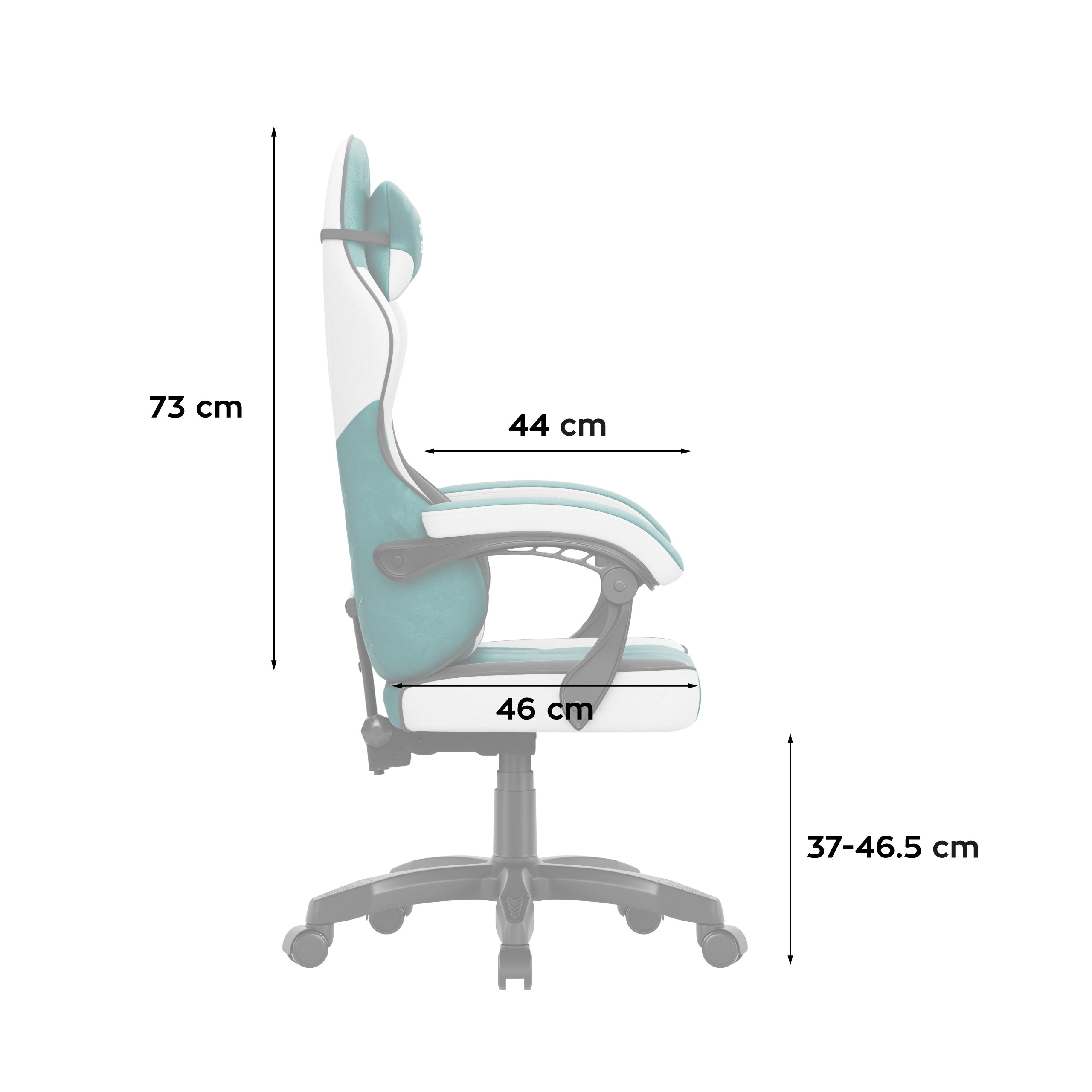Gaming-Sessel aus Velours Huzaro Force 2.7 Green