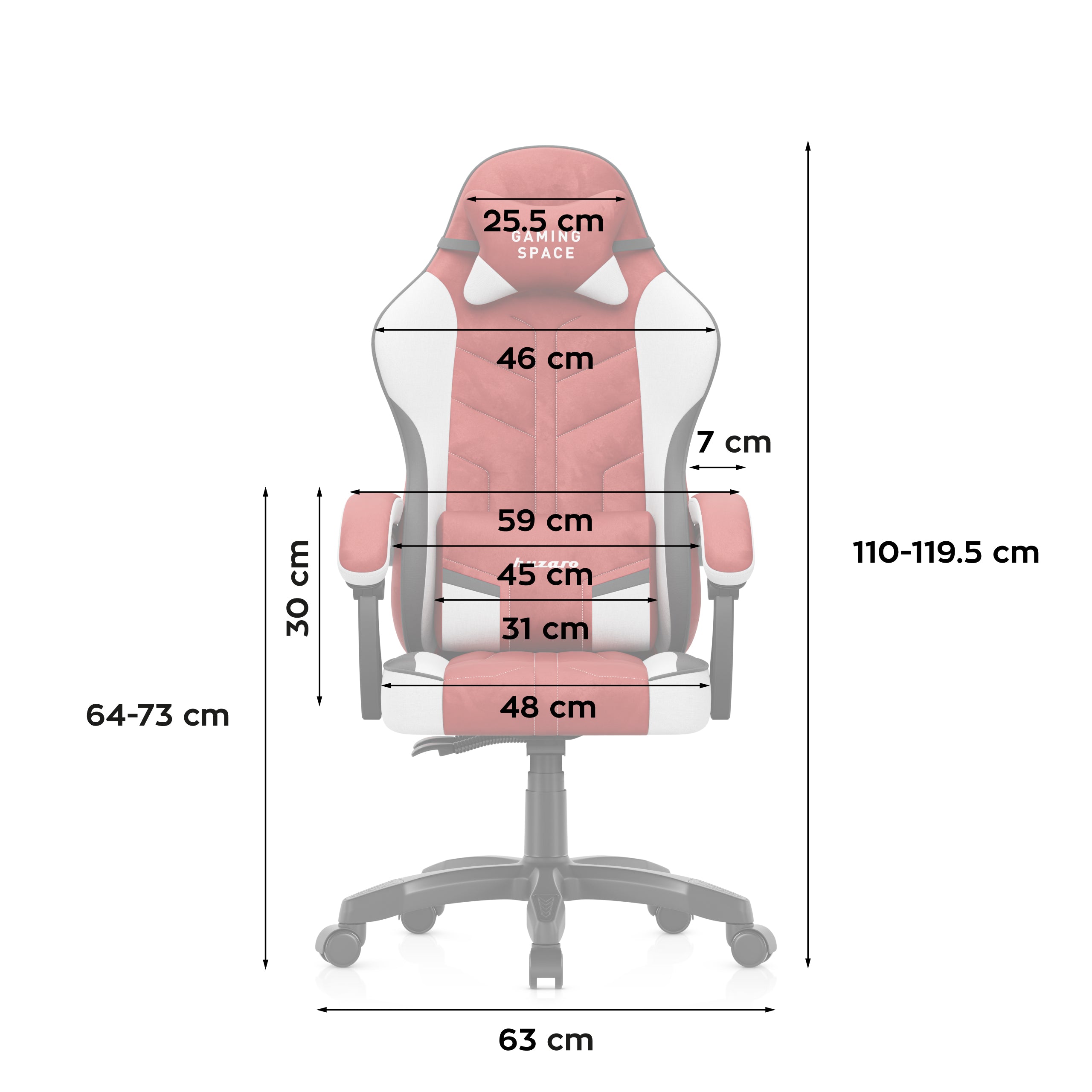 Huzaro Force 2.7 Gaming-Stuhl aus rotem Samt 