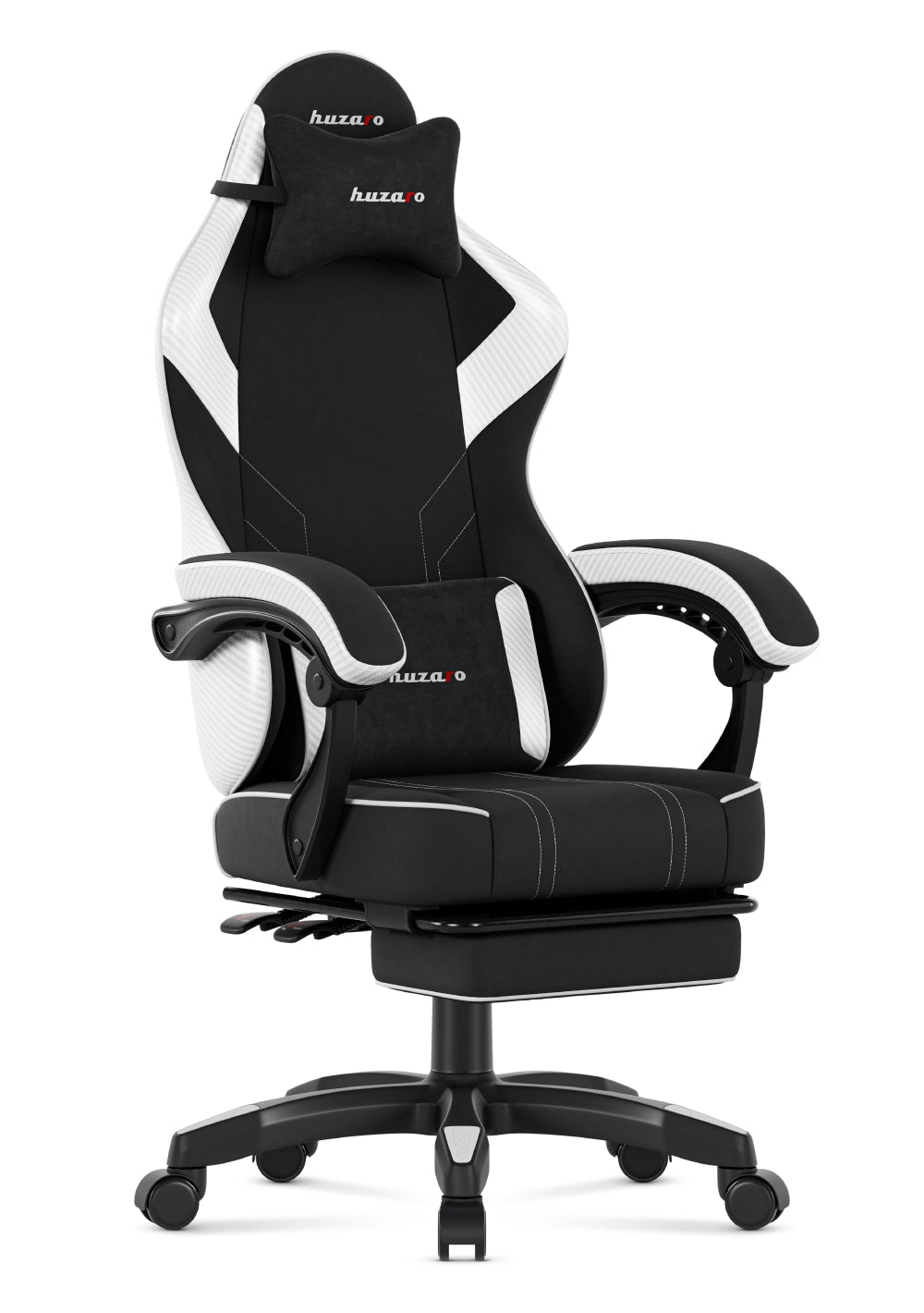 Huzaro Force 3.7 Weißer Carbon-Gaming-Stuhl