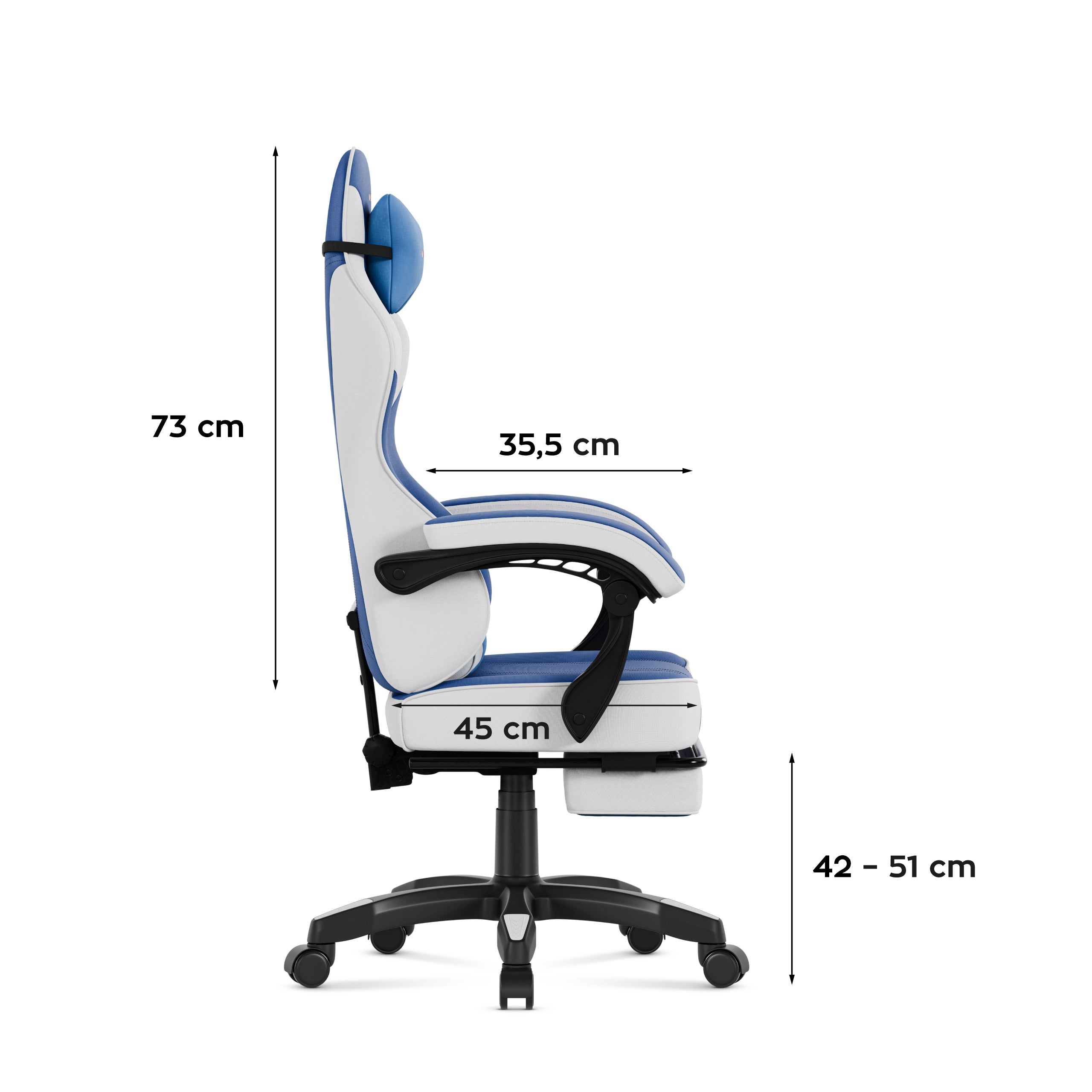 Huzaro Force 3.7 Blue Gaming-Stuhl