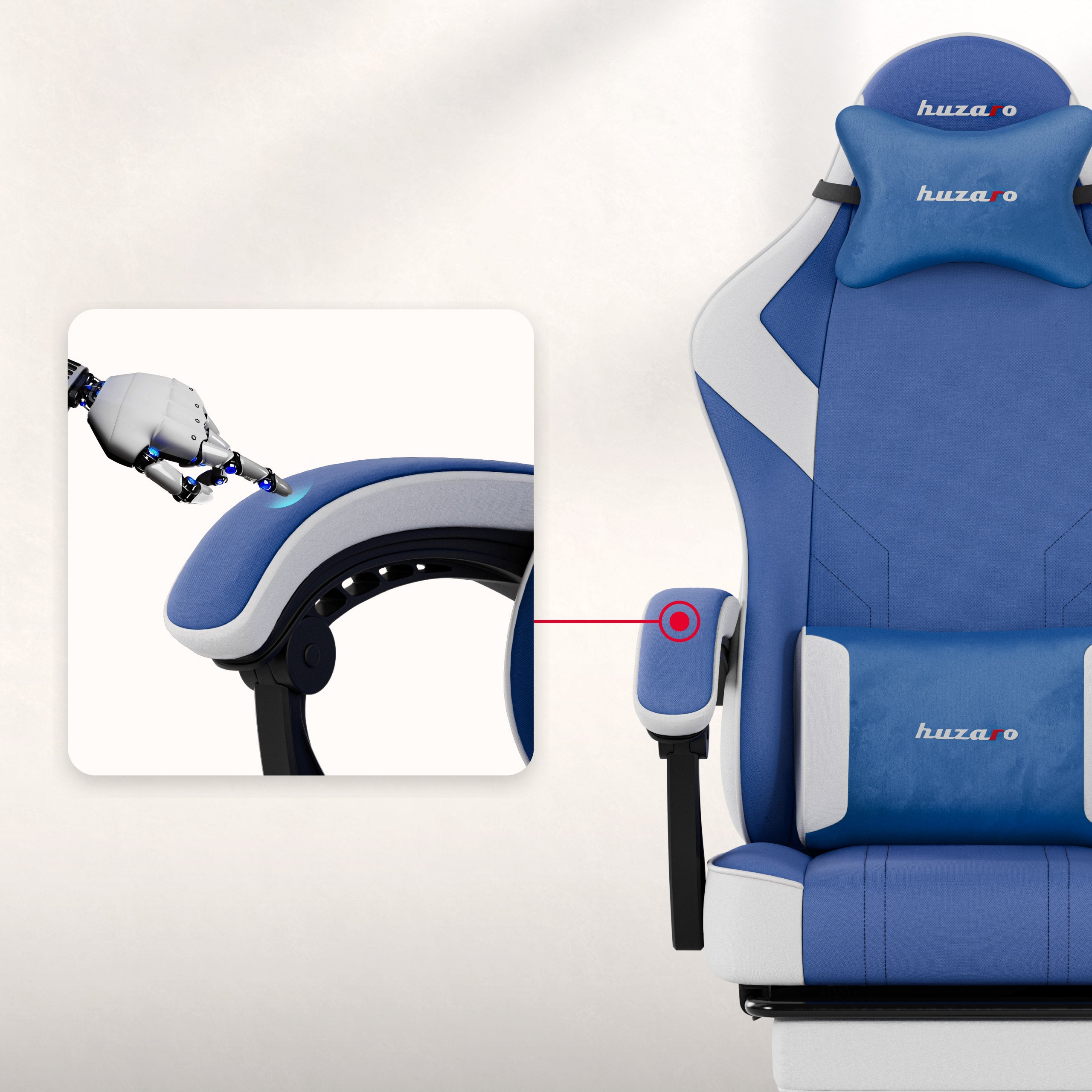 Huzaro Force 3.7 Blue Gaming-Stuhl