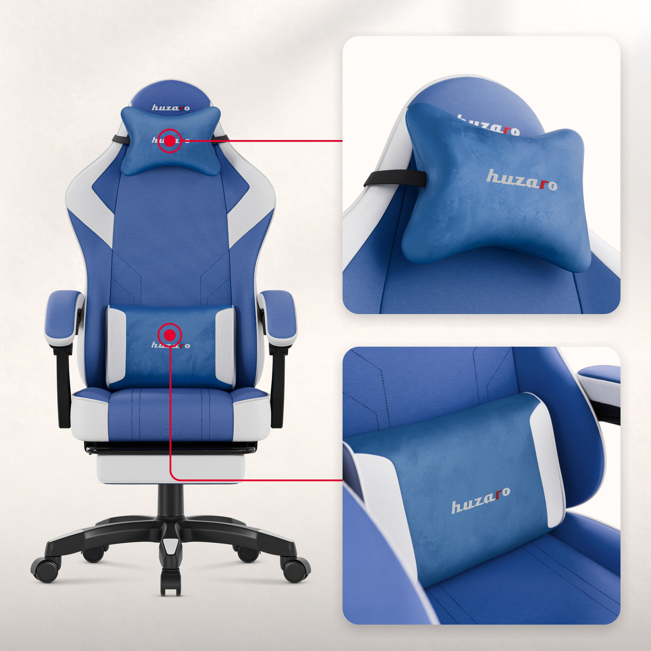 Huzaro Force 3.7 Blue Gaming-Stuhl