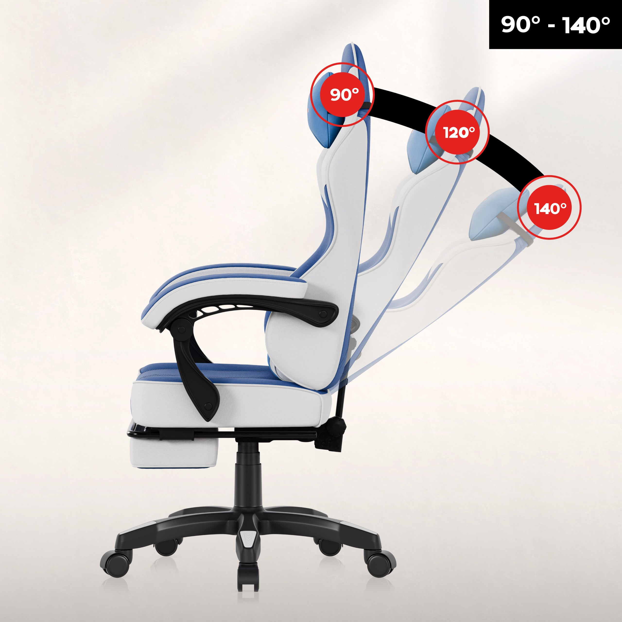 Huzaro Force 3.7 Blue Gaming-Stuhl