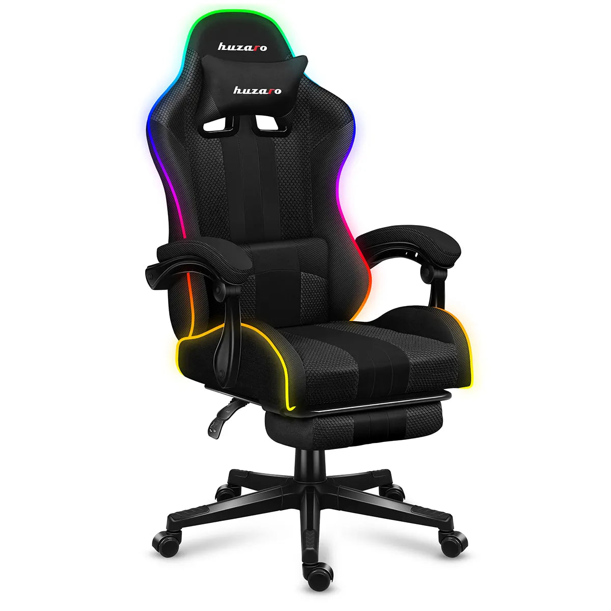 HUZARO Force 4.7 RGB LED Mesh Gaming-Stuhl