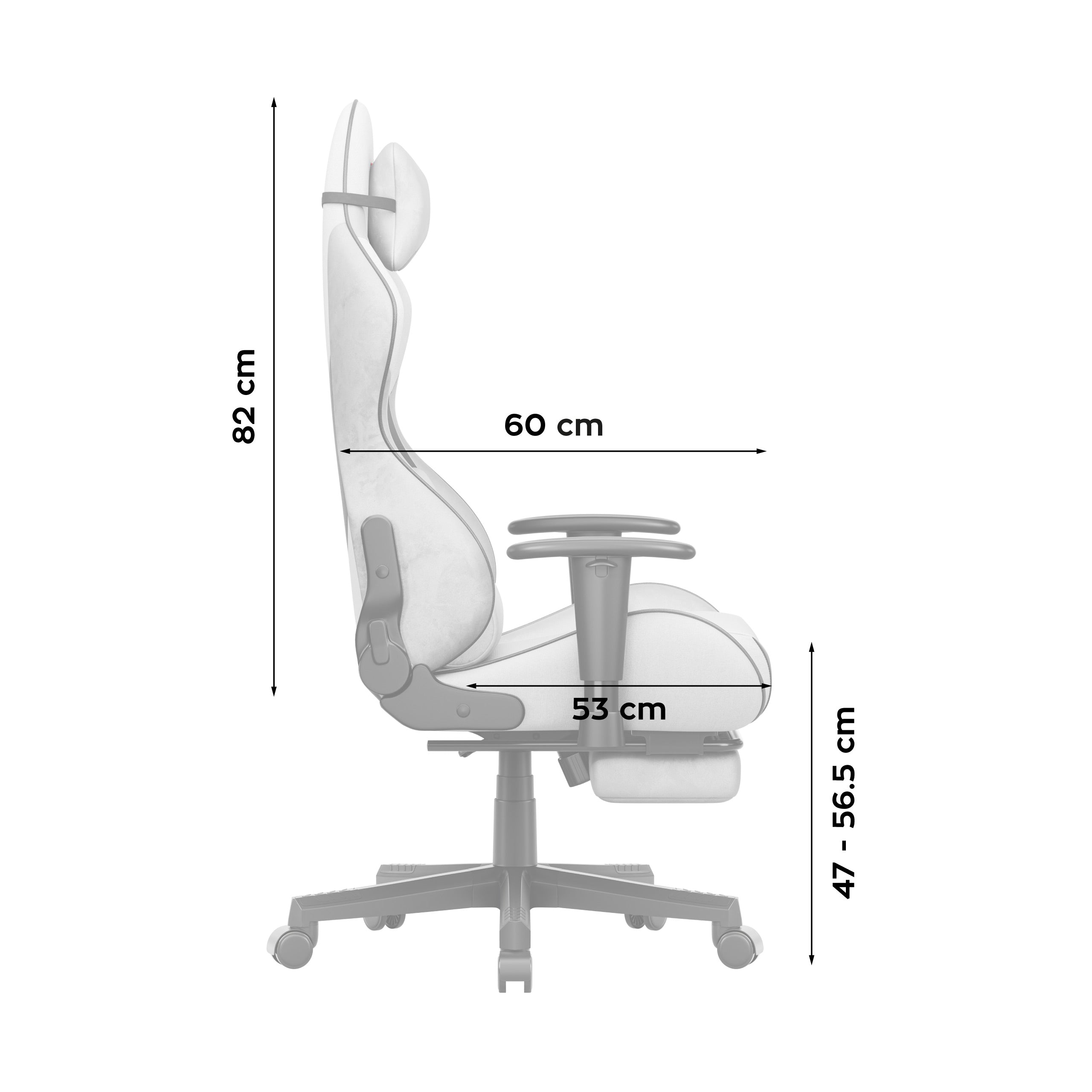 Huzaro Force 5.7 Grauer Gaming-Stuhl