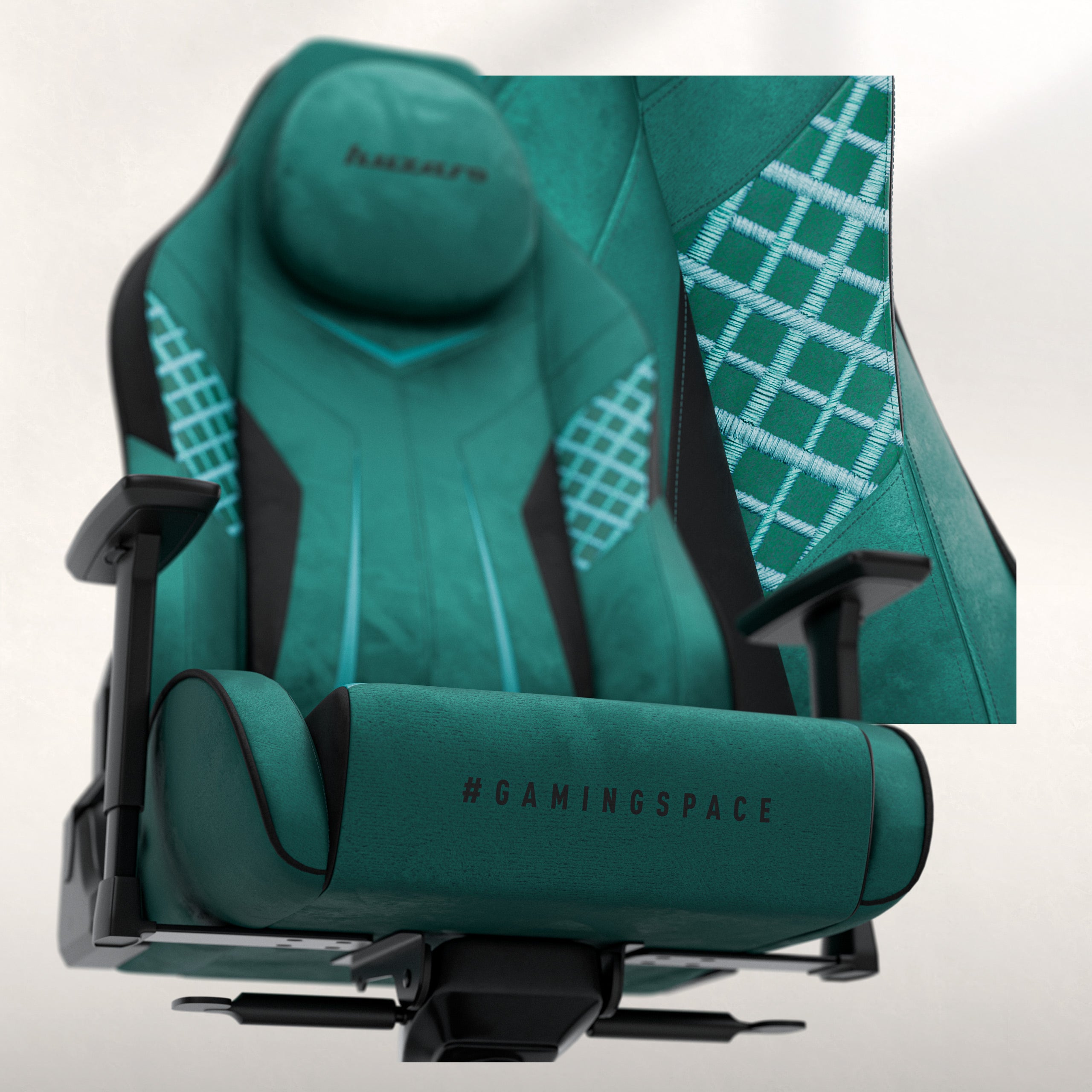 Fotel gamingowy zamszowy Huzaro Force 8.3 Green