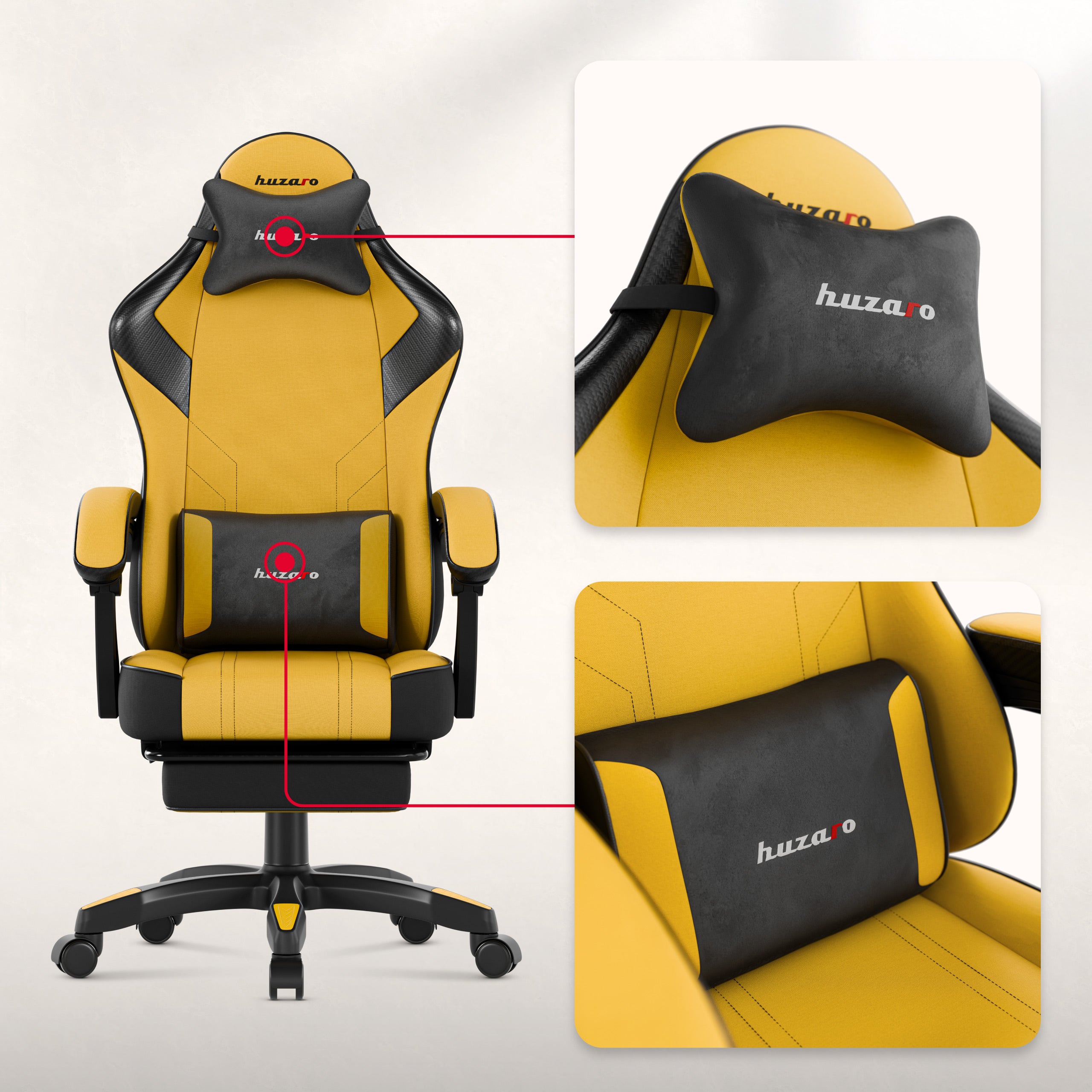 Huzaro Force 3.7 Yellow Gaming-Stuhl