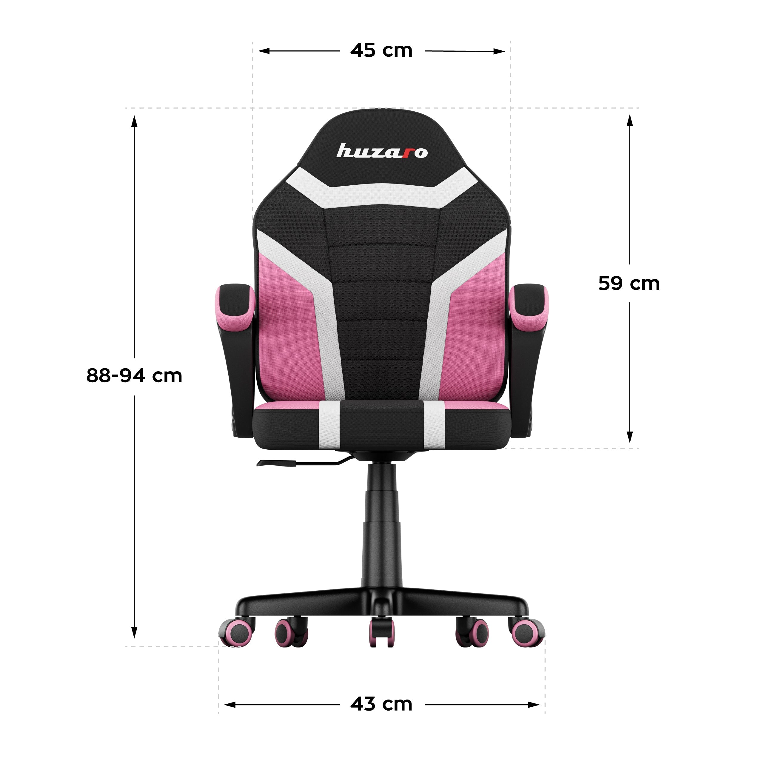 HUZARO RANGER 1.0 Rosa Mesh Gaming-Stuhl für Kinder