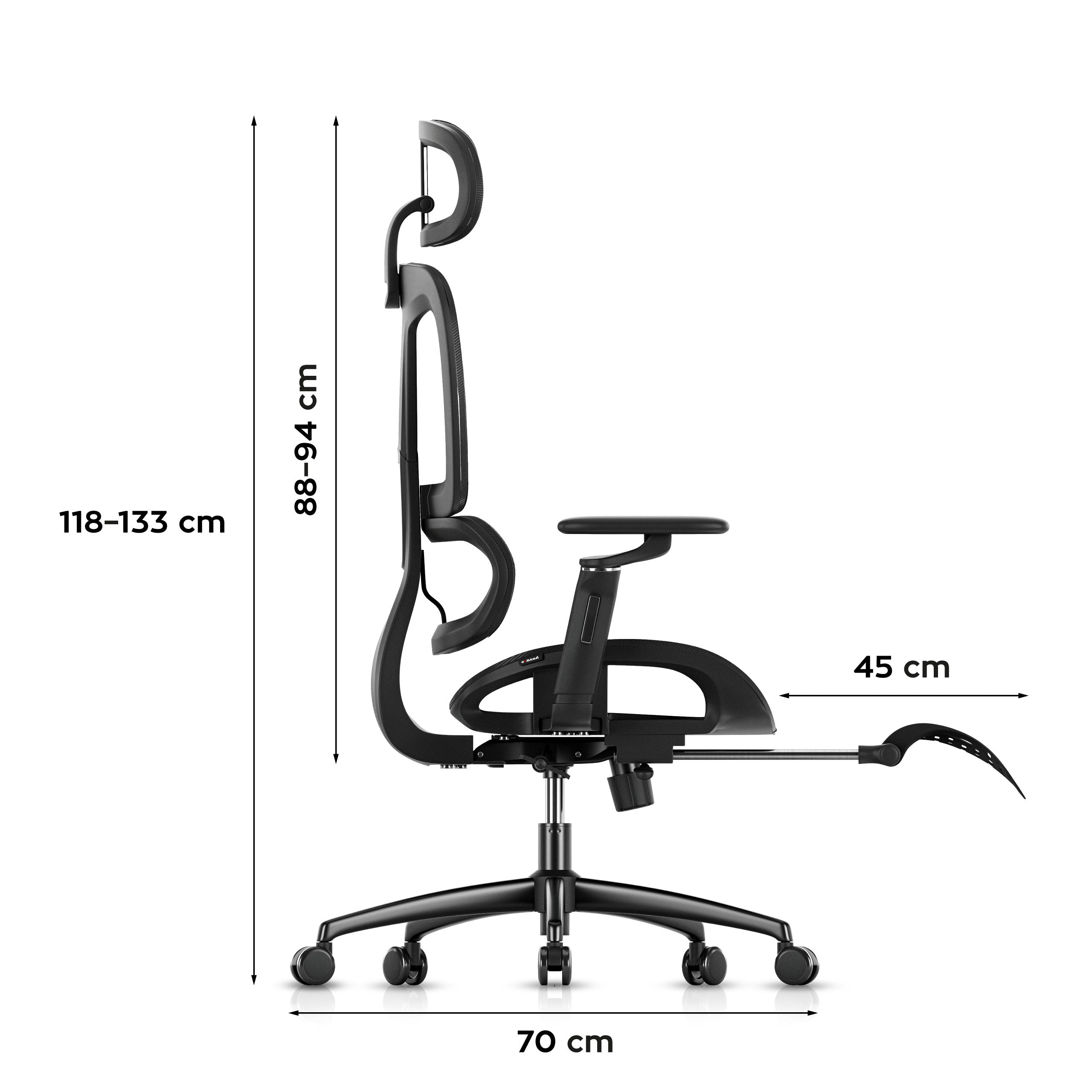 HUZARO COMBAT 7.9 Gaming-Stuhl Schwarz