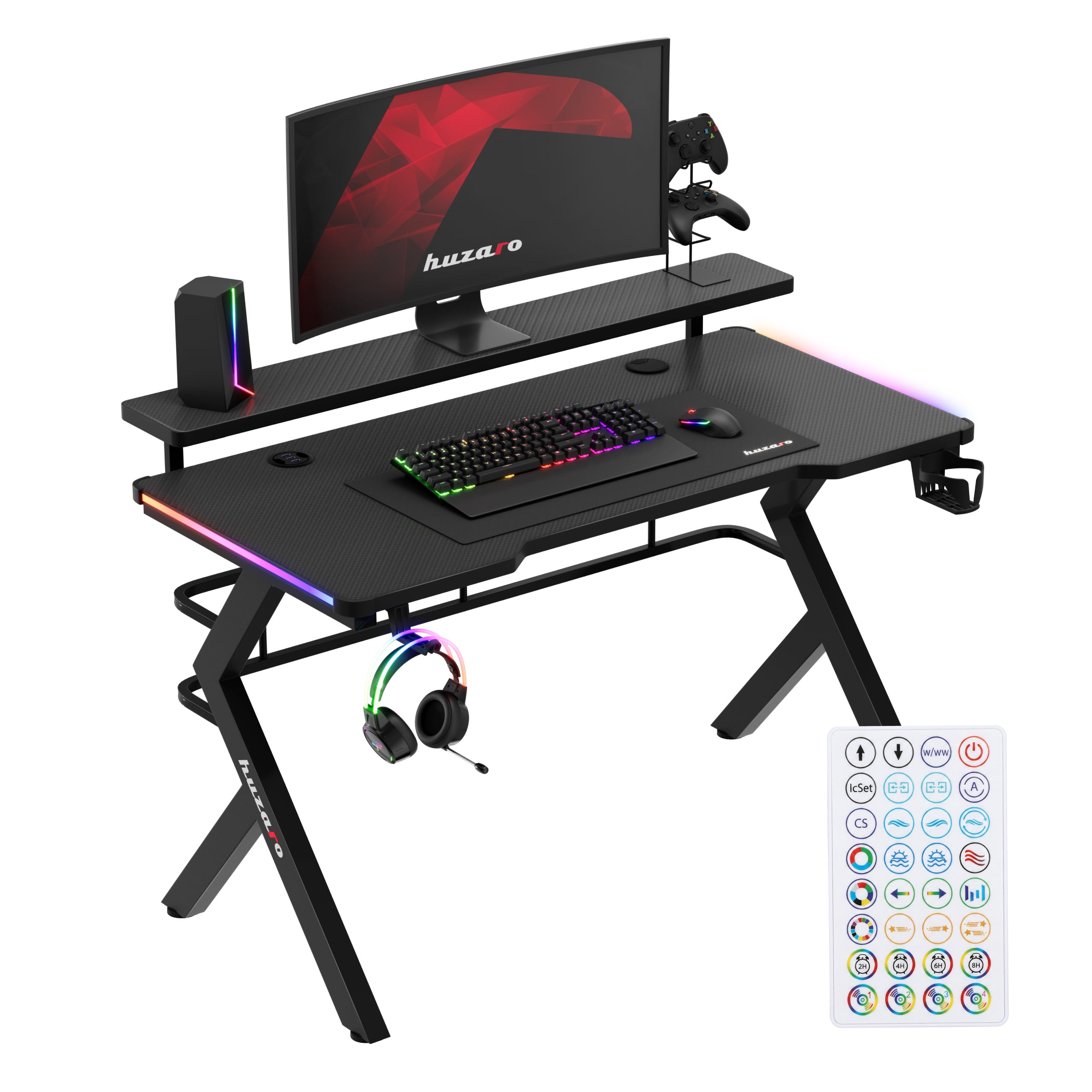 Huzaro Hero 5.0 RGB-LED-Gaming-Tisch