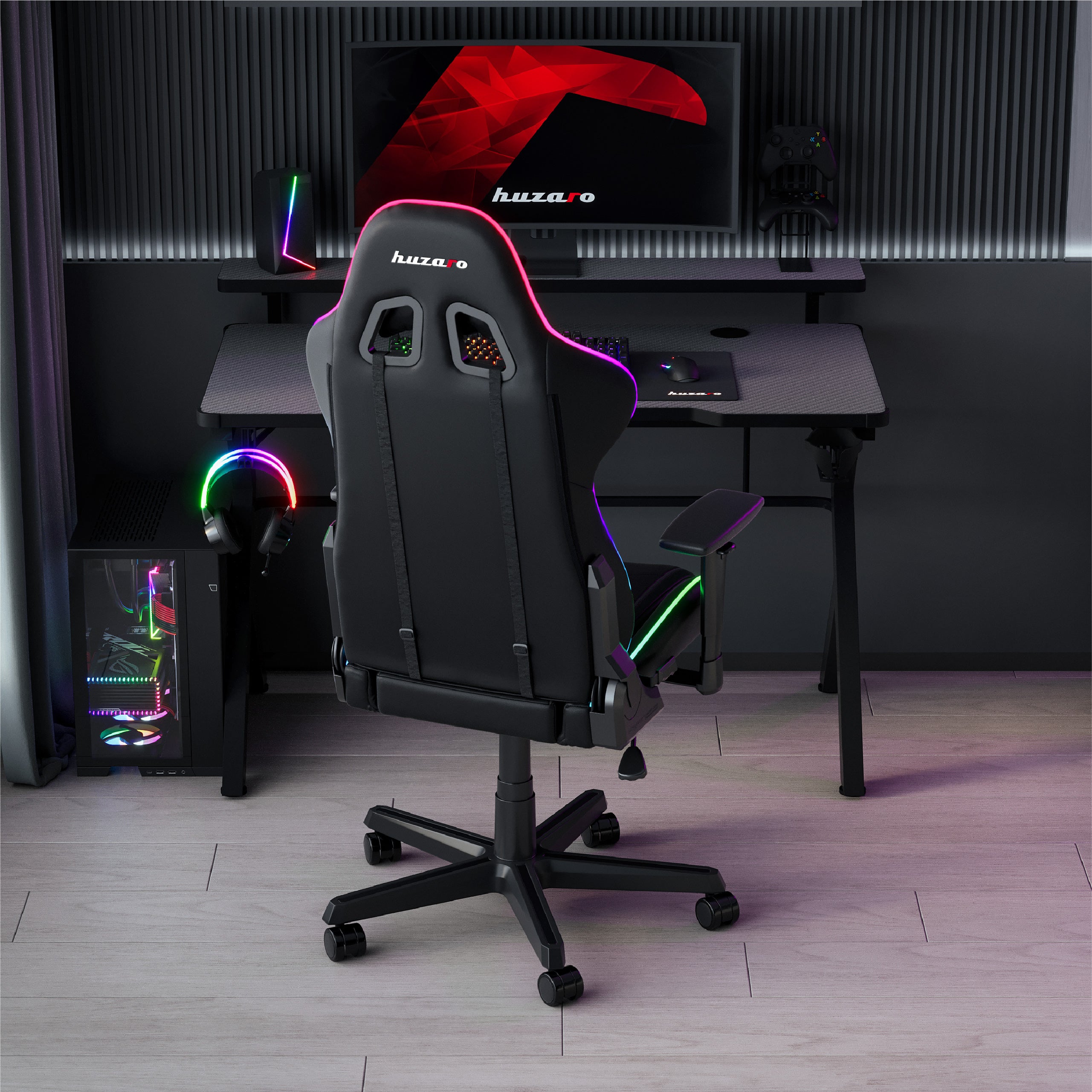Huzaro Hero 5.0 RGB-LED-Gaming-Tisch
