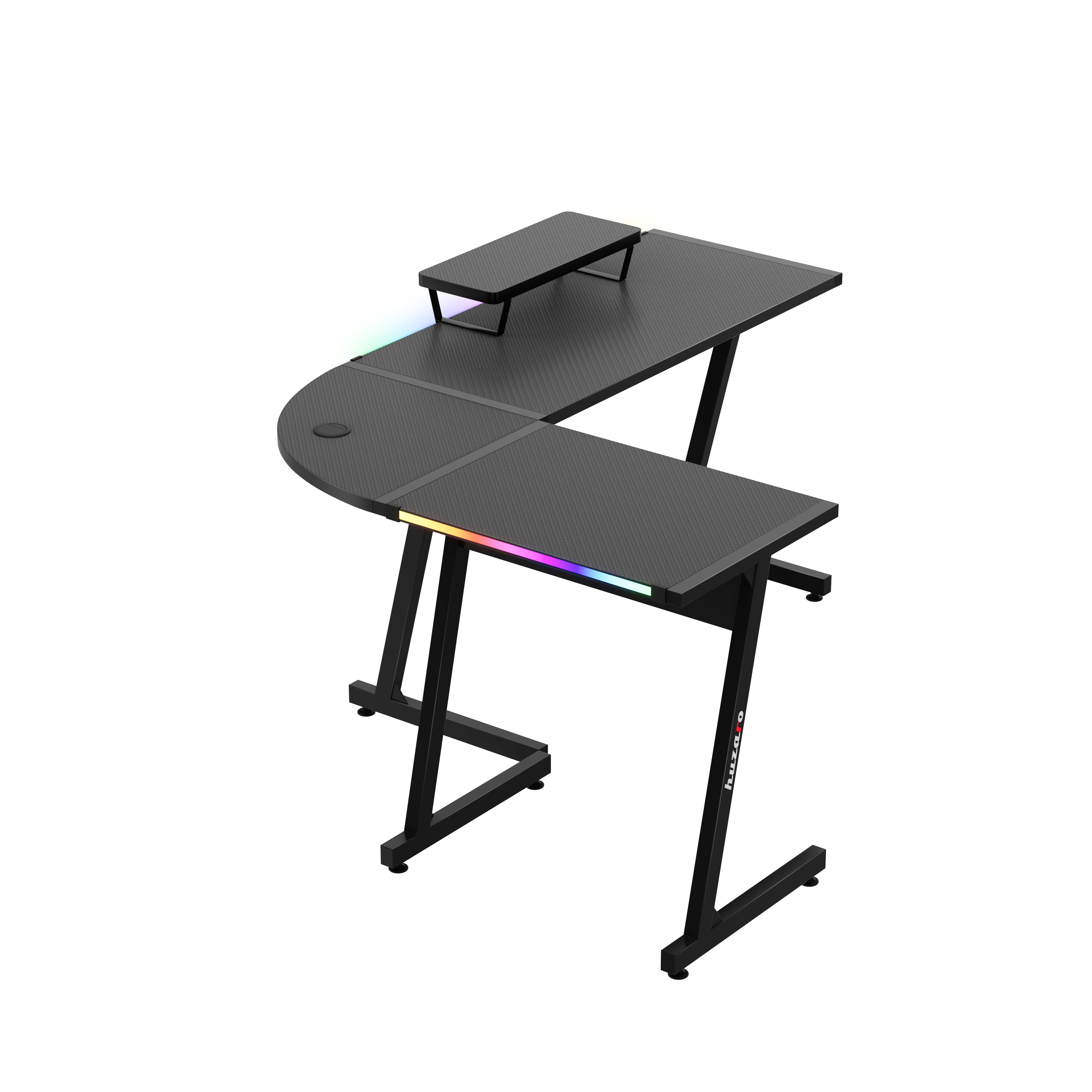 Huzaro Hero 6.0 RGB schwarz Eck-Gaming-Tisch
