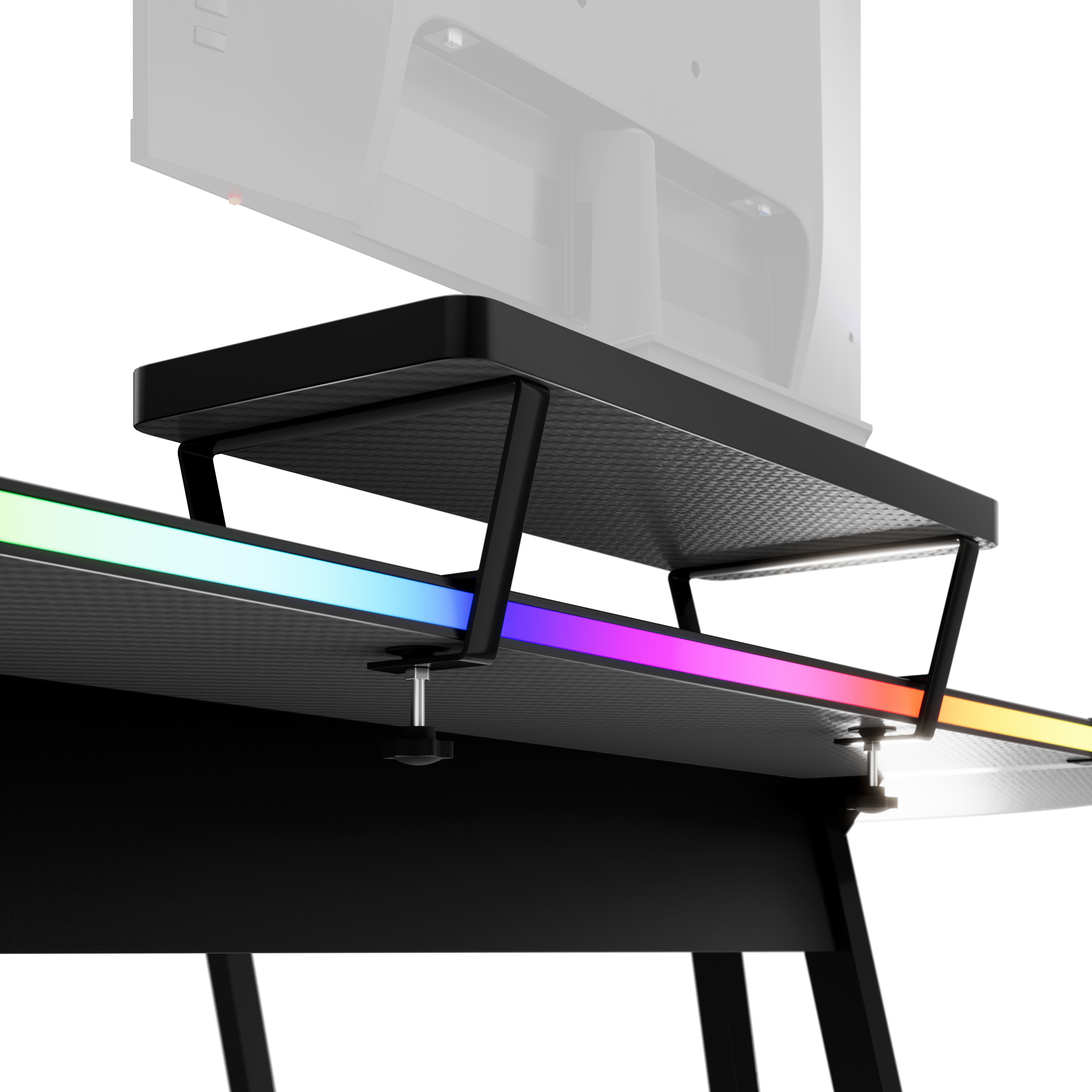 Huzaro Hero 6.0 RGB schwarz Eck-Gaming-Tisch