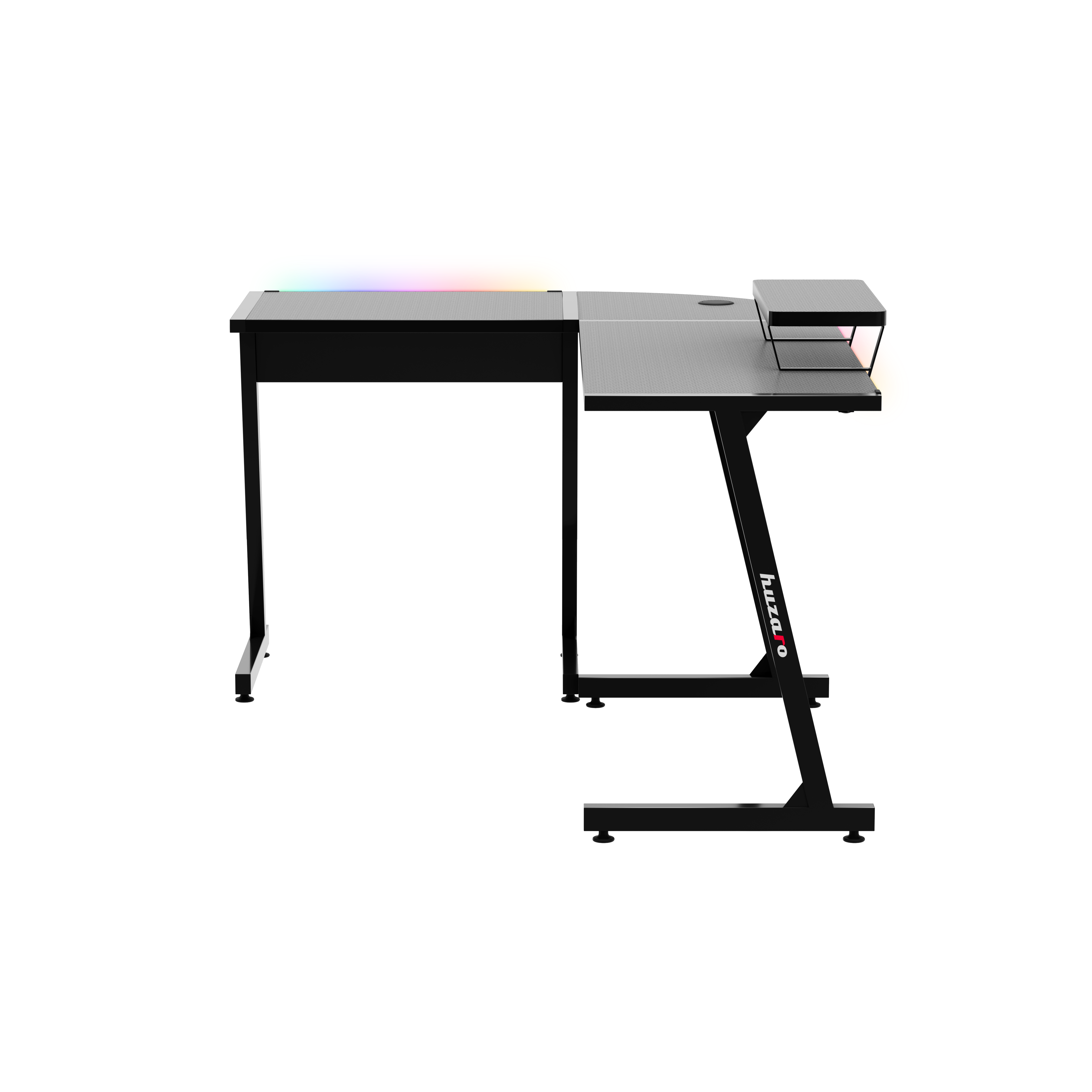 Huzaro Hero 6.0 RGB schwarz Eck-Gaming-Tisch