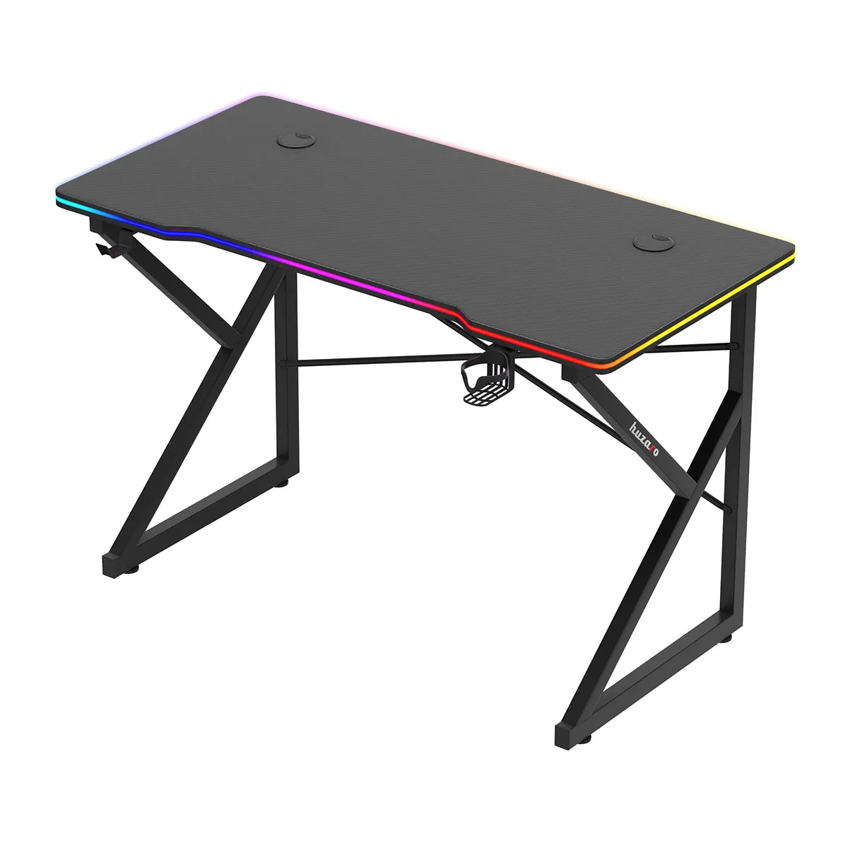 Huzaro Hero 1.7 RGB LED Gaming-Tisch Schwarz