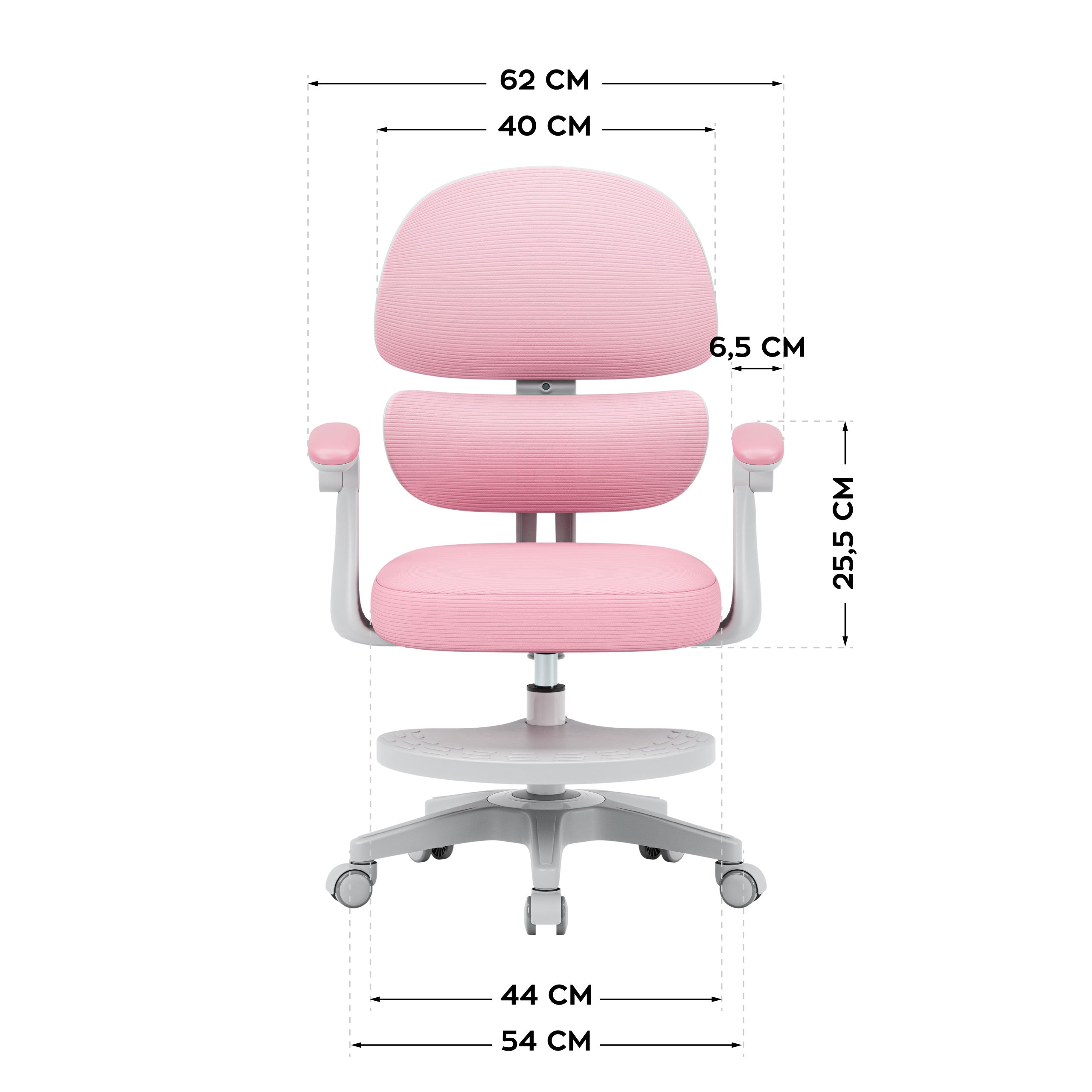 Ergonomischer Kinderstuhl Mark Adler Junior 4.4 Pink