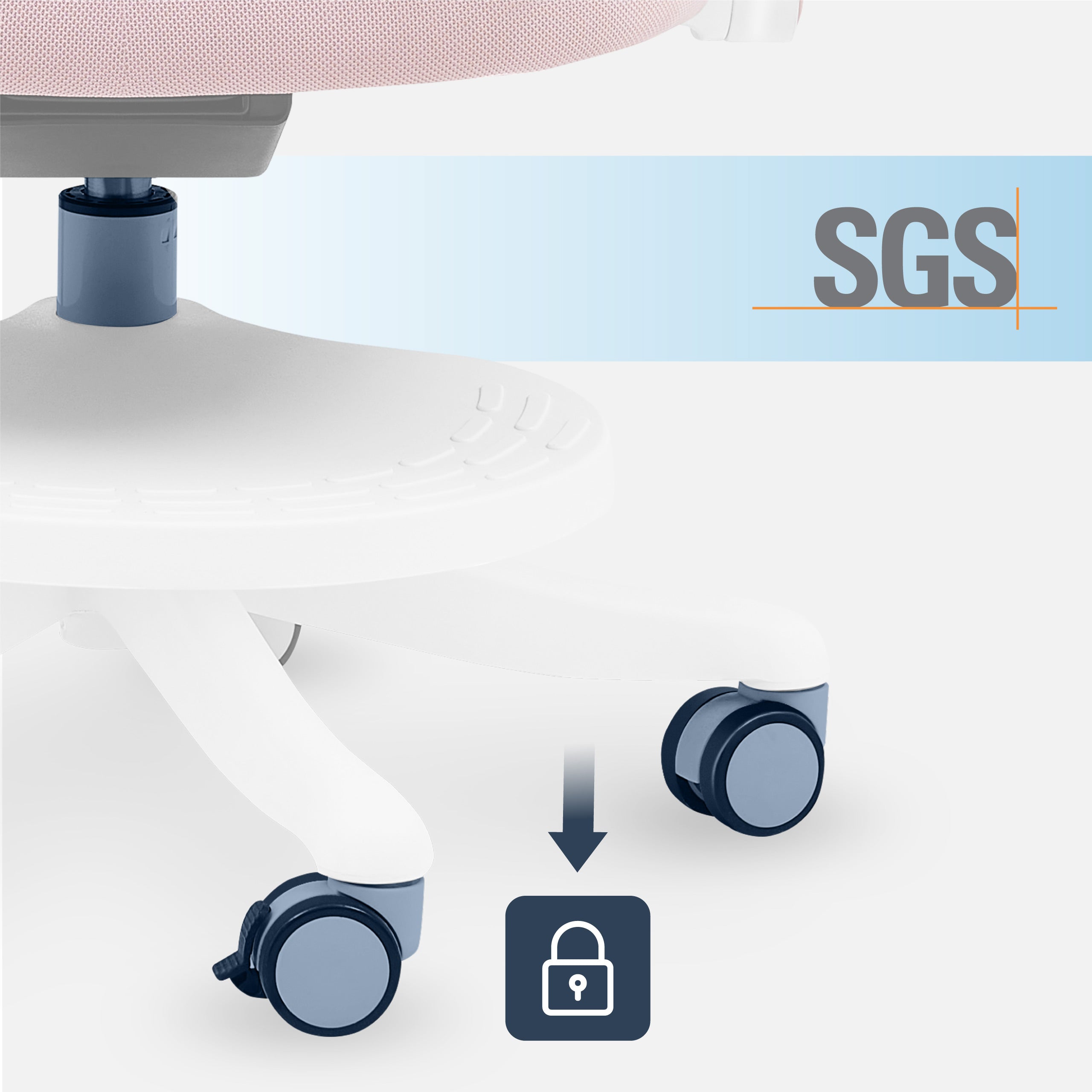 Mark Adler Junior 5.3 Drehstuhl Rosa für Kinder