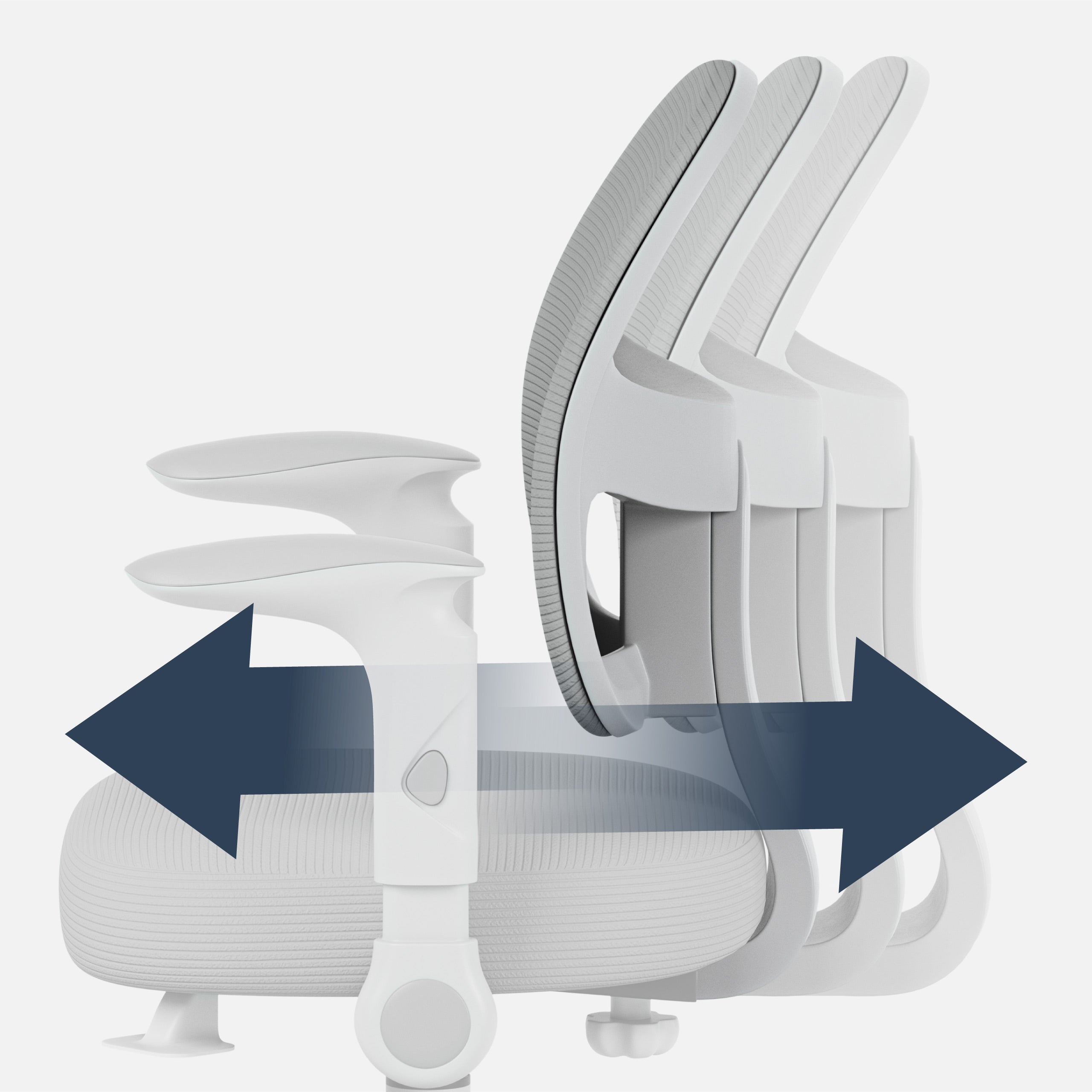 Einstellbare Sitztiefe