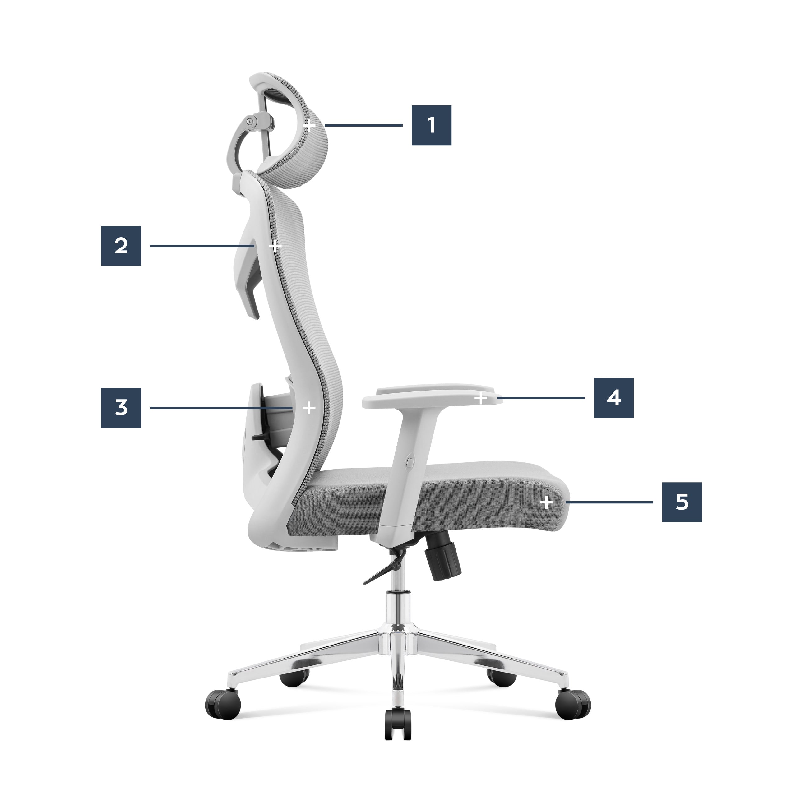 Ergonomischer Bürostuhl Mark Adler Manager 2.6 Grau