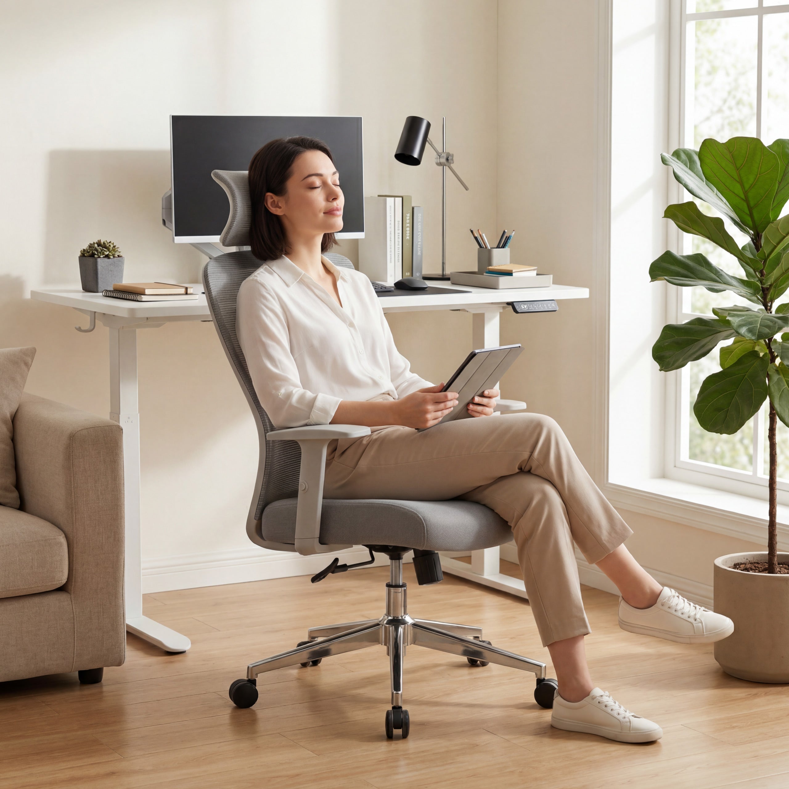 Ergonomischer Bürostuhl Mark Adler Manager 2.6 Grau