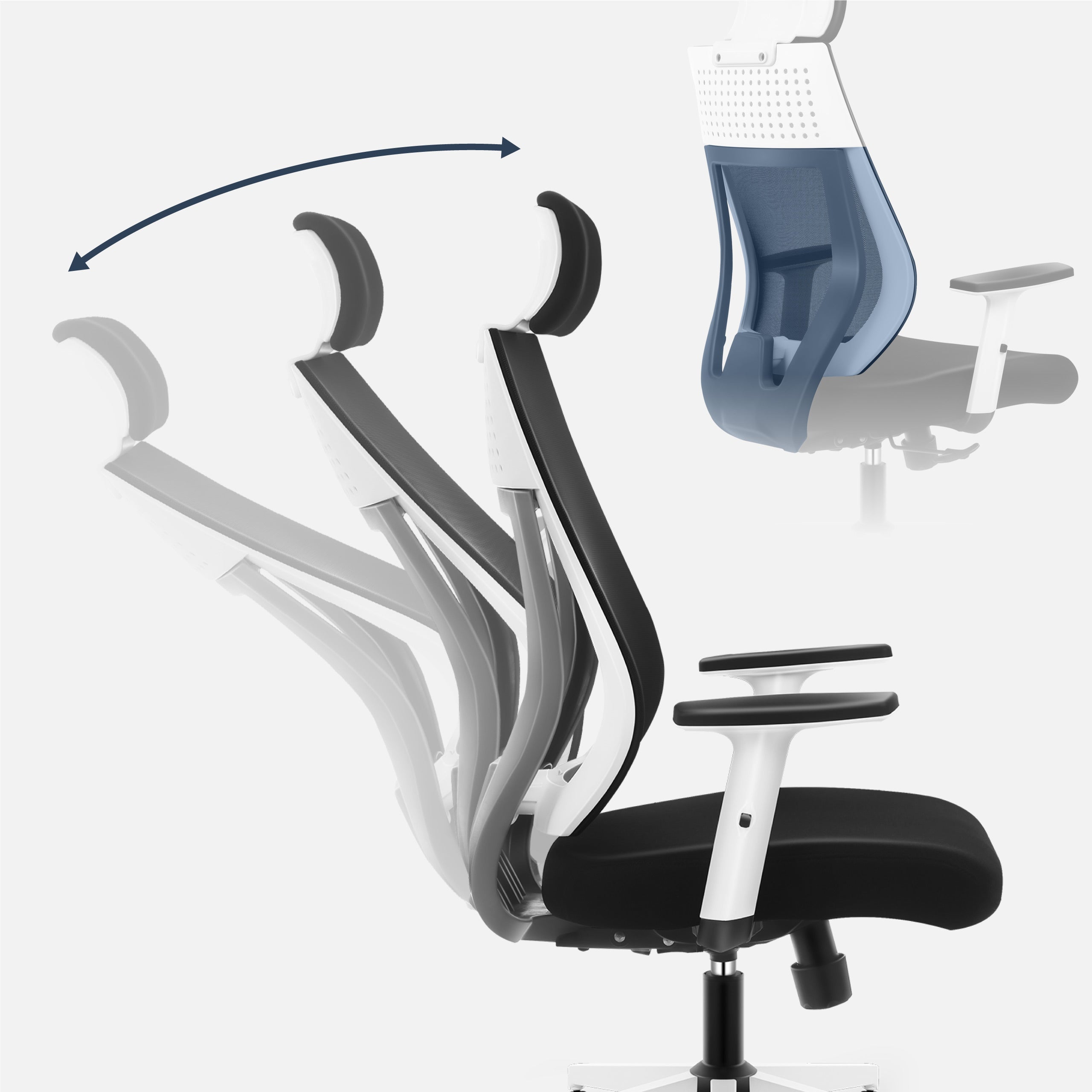 SoftFlex — Funktion bequemes und sanftes Schaukeln des Stuhls