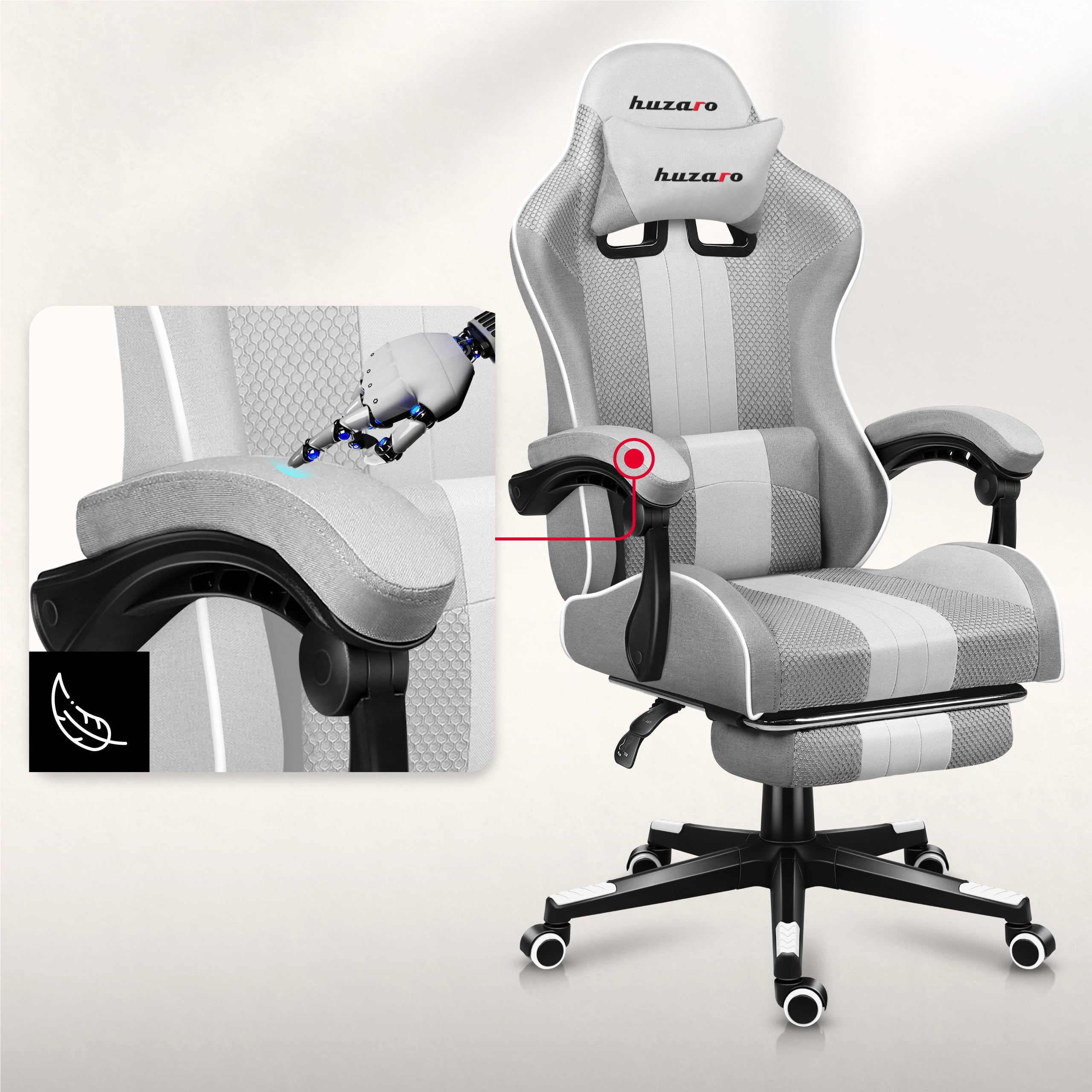 Rutschfeste Armlehnen