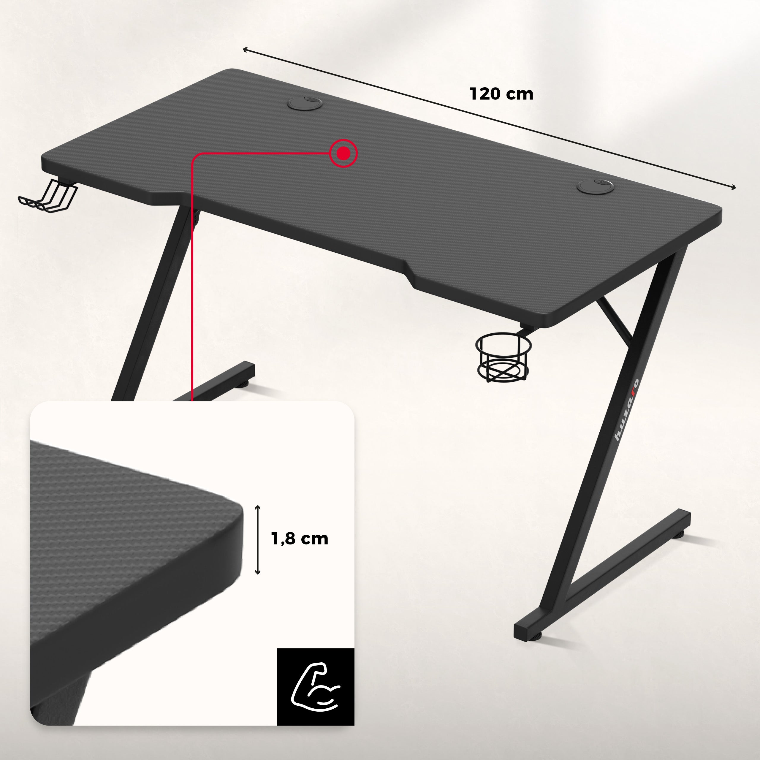 Arbeitsplatte mit Carbon Flex-Beschichtung