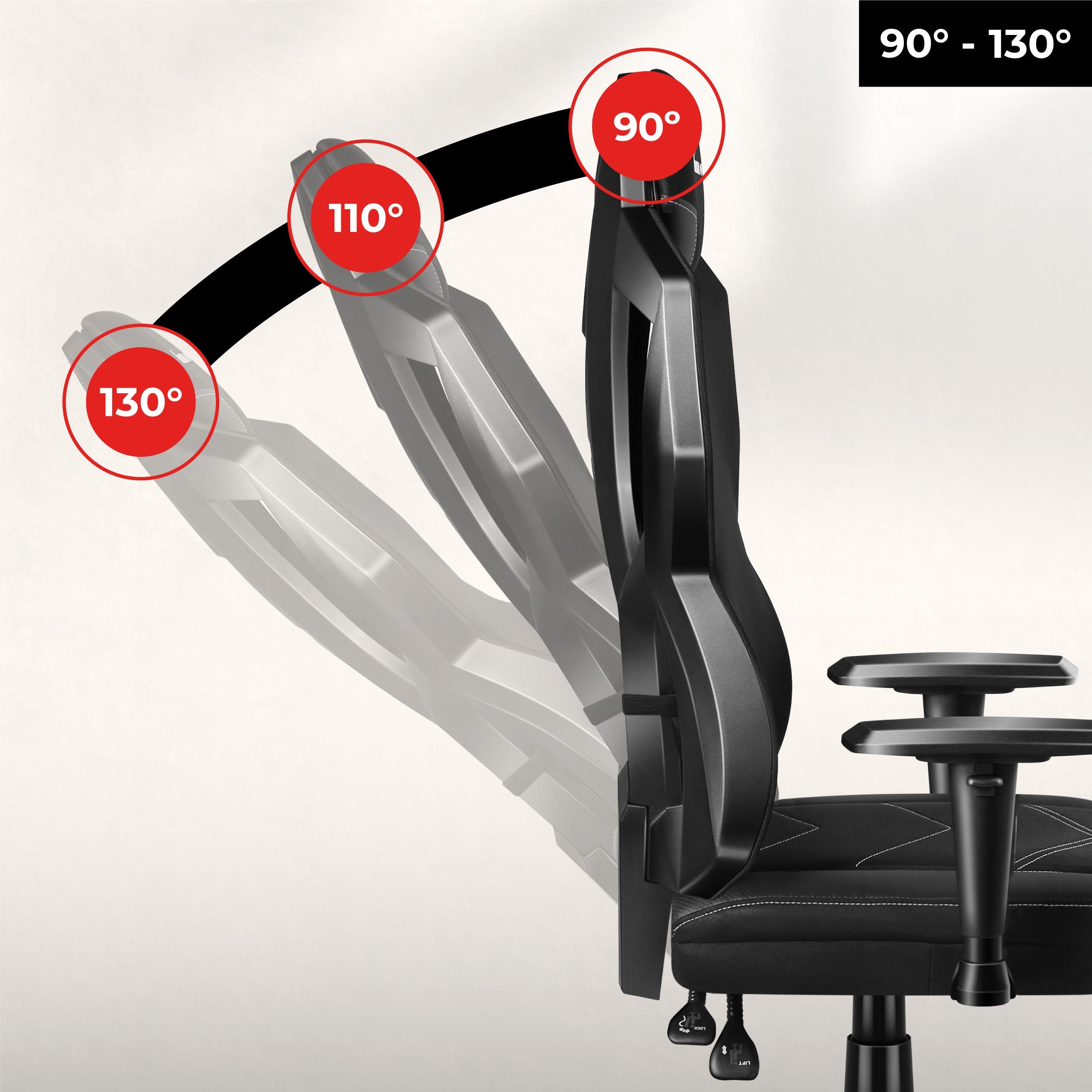 Liegende Rückenlehne