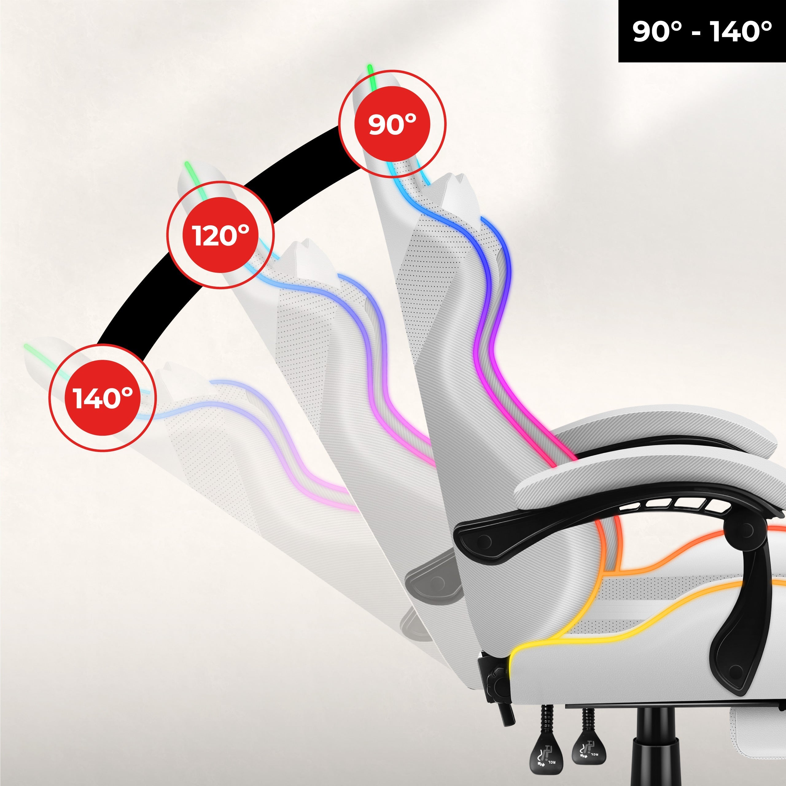 Bequemes Kippen der Rückenlehne