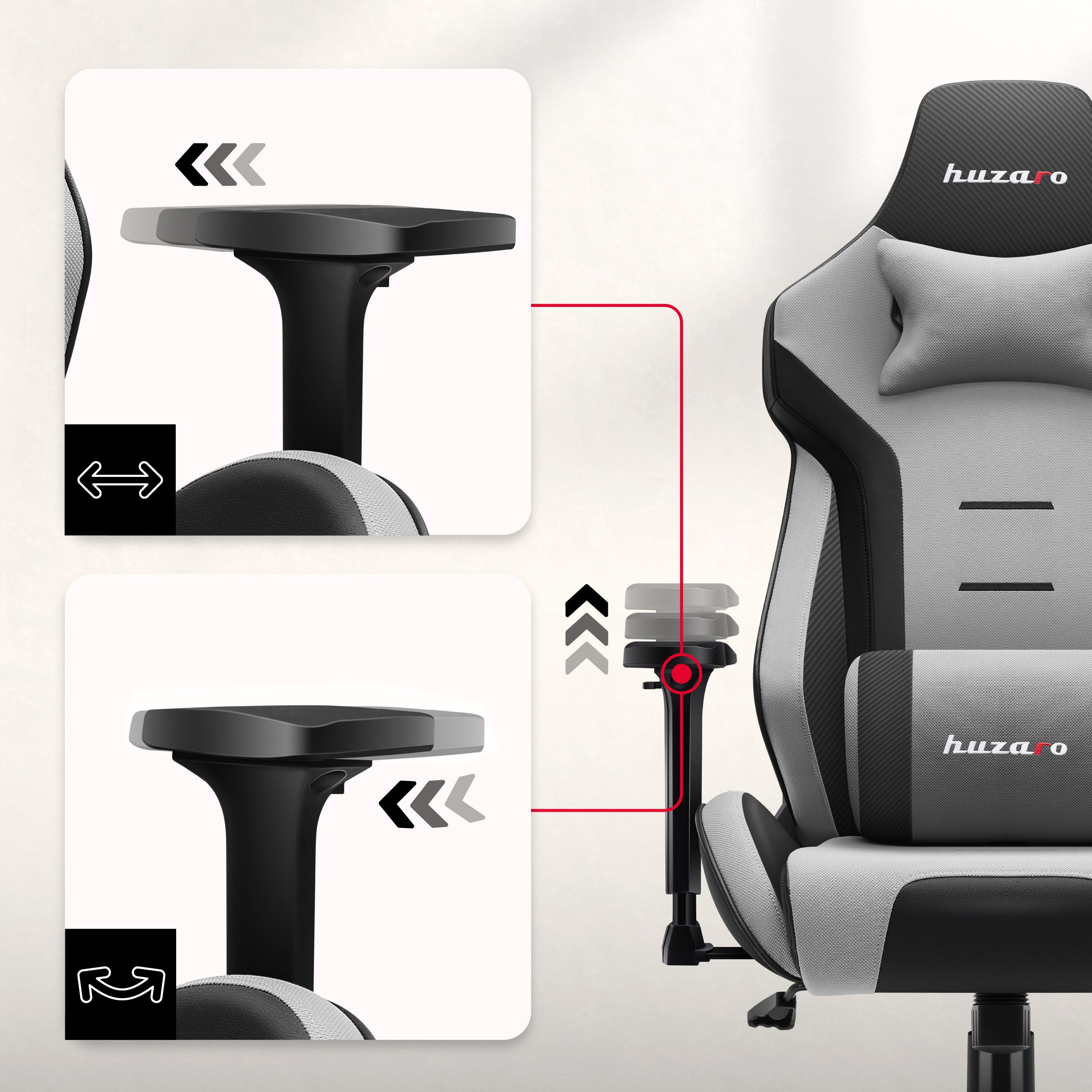 Armlehnen mit 3D-Verstellung