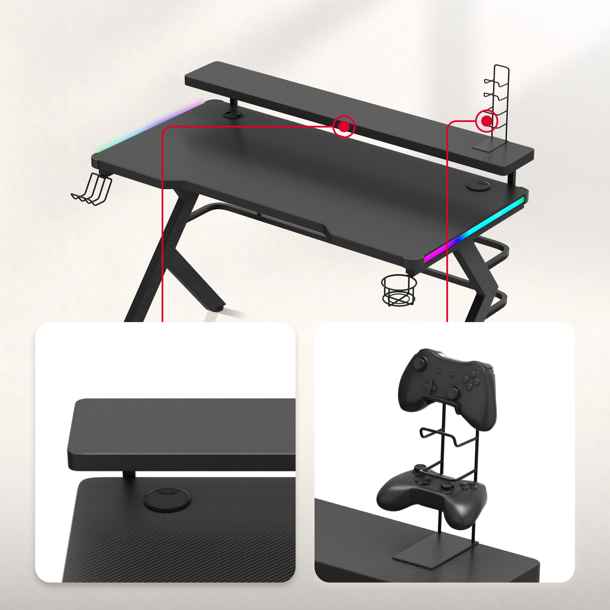 Monitorverlängerung und Padhalter