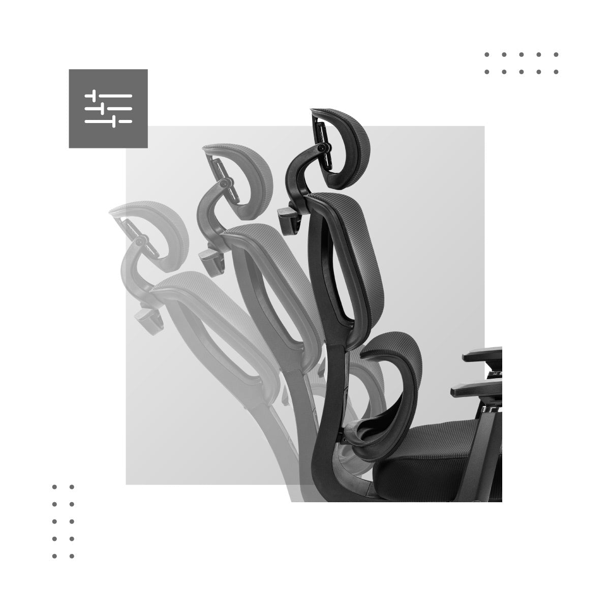 Liegende Rückenlehne