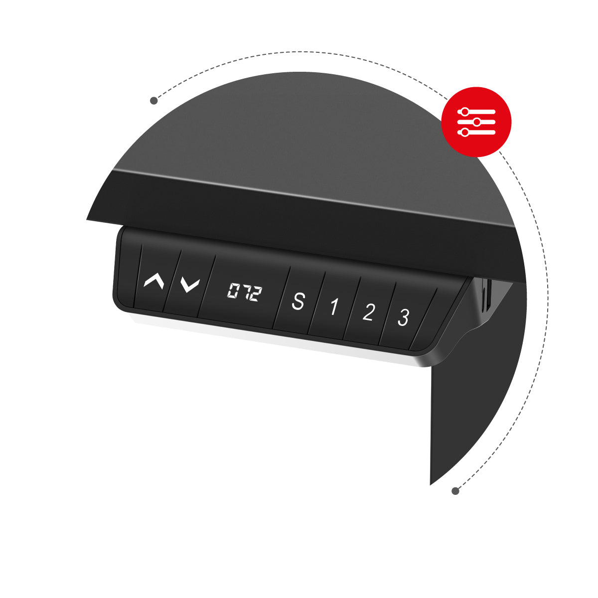 LED-Bedienfeld mit Einstellspeicher