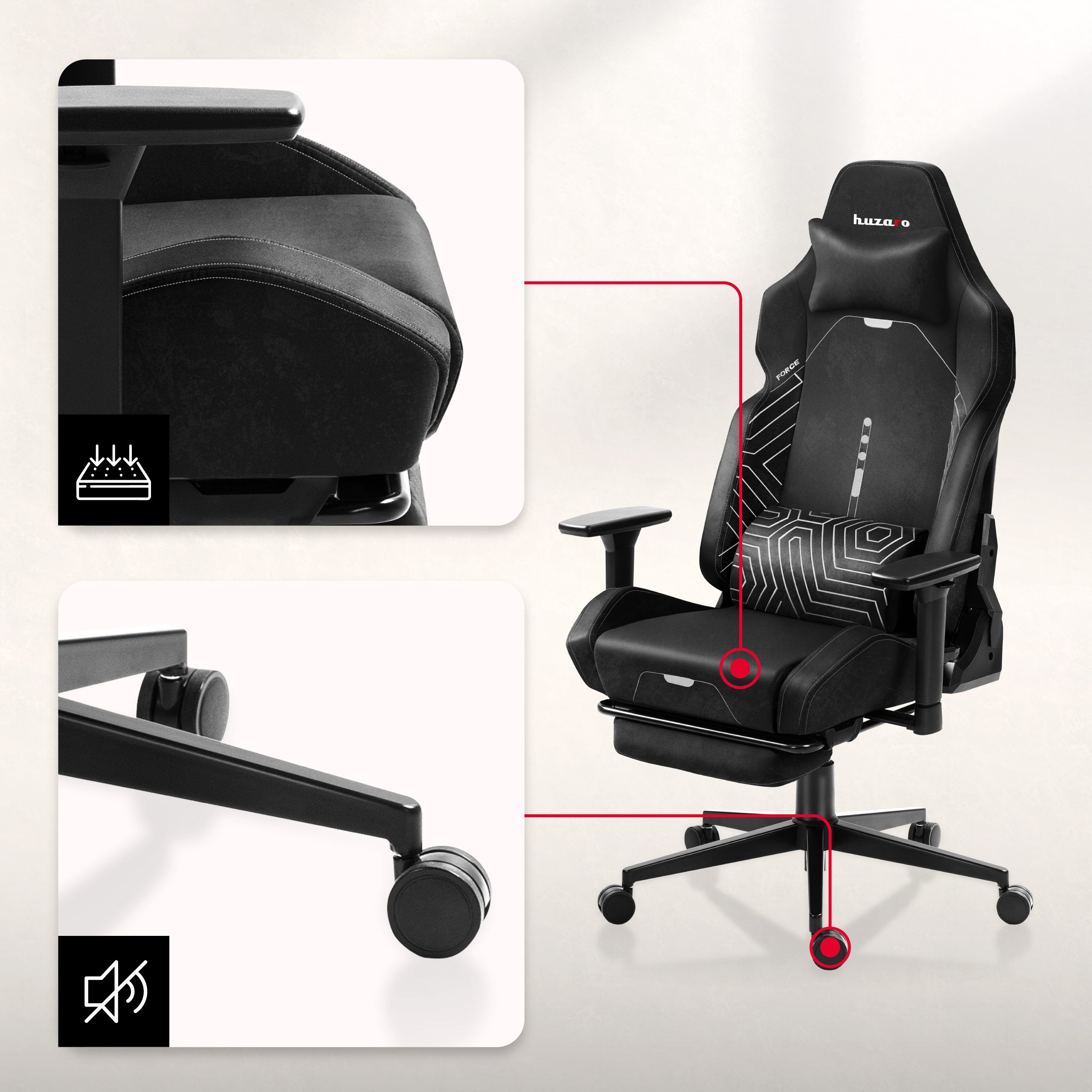 Der Formschaumsitz garantiert Haltbarkeit und Komfort