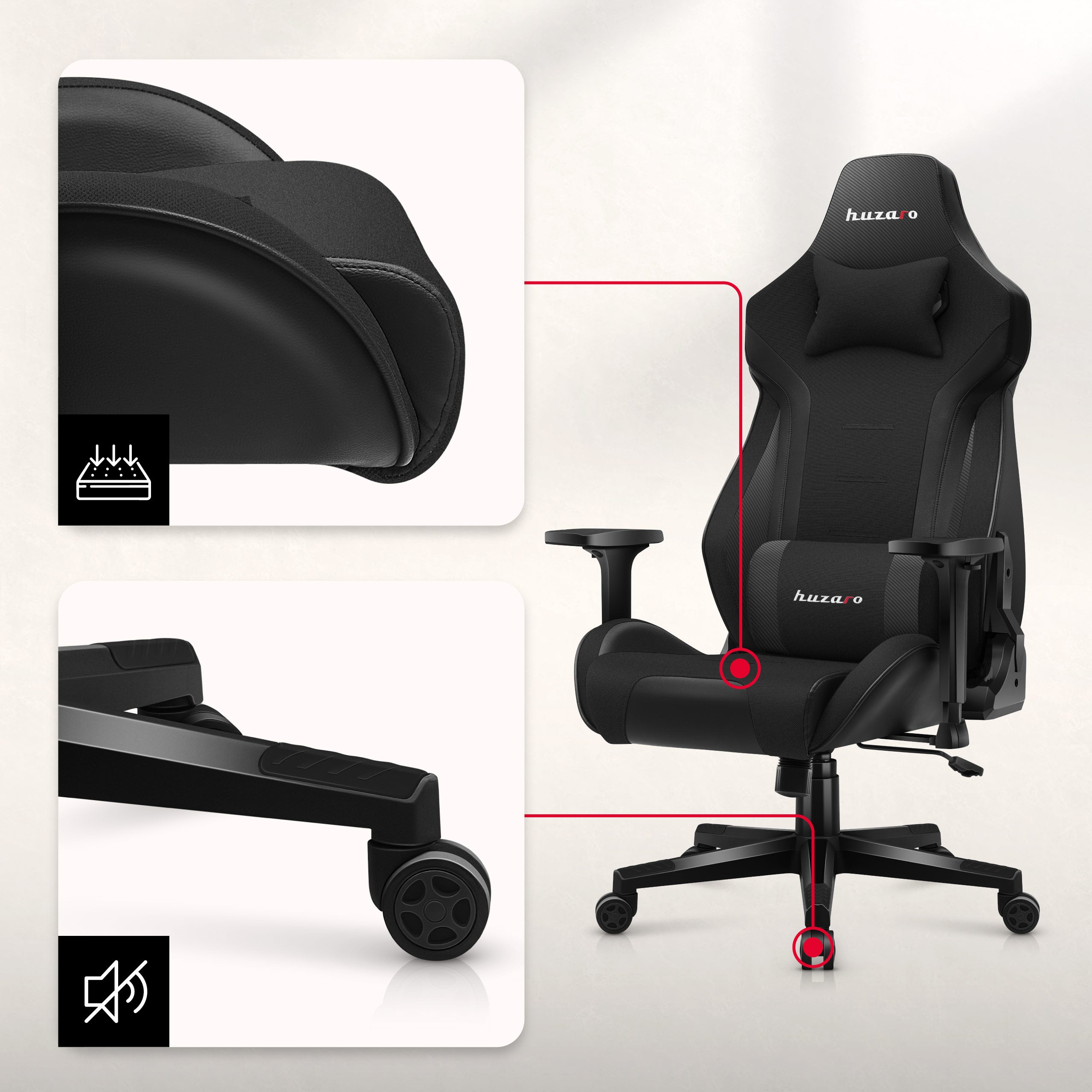 Sitz und Rückenlehne verformungsbeständig