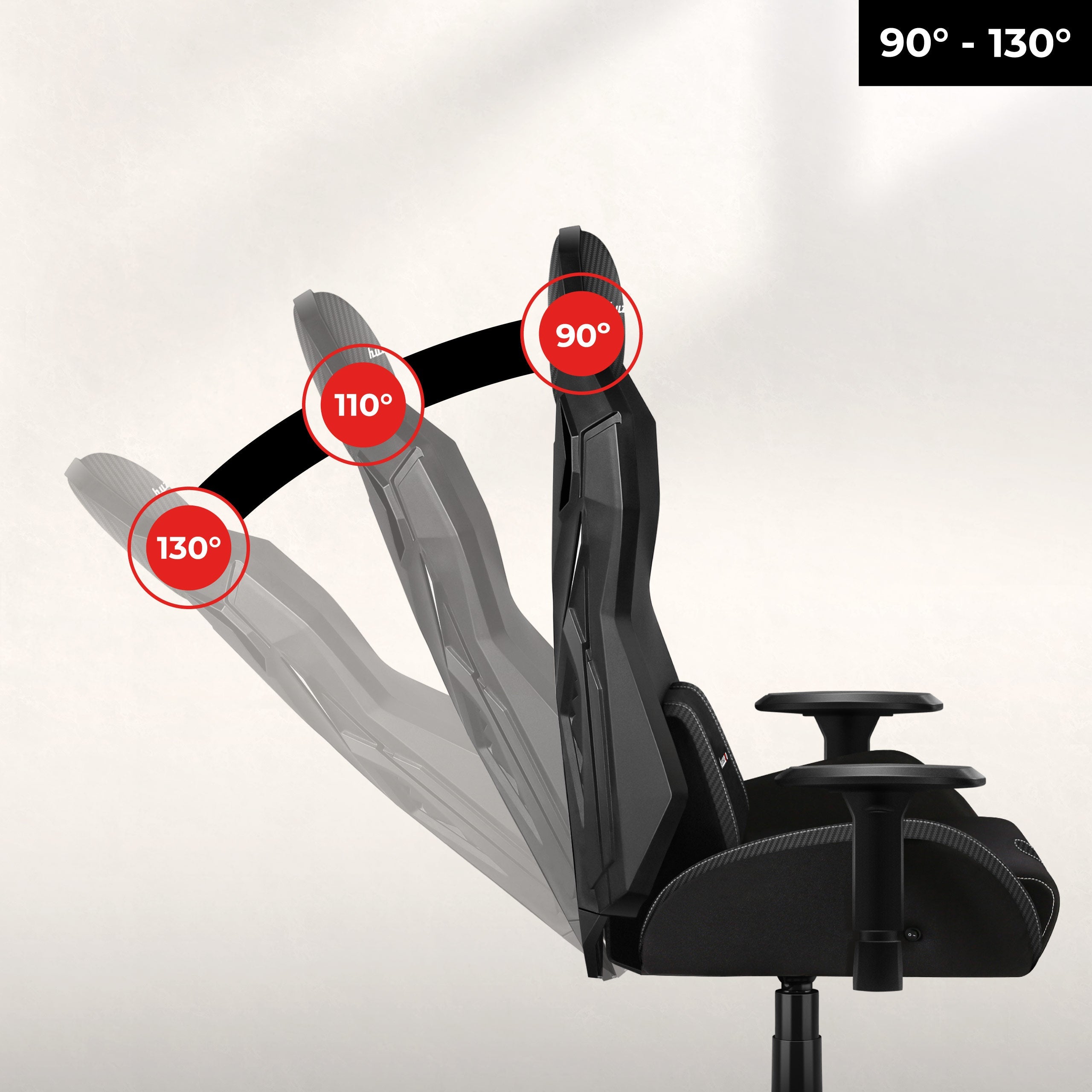 SideRest-Funktion – Rückenlehnenauslenkung bis zu 130°