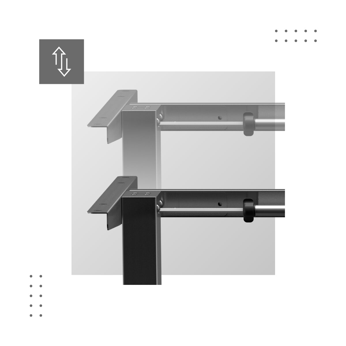 XENO 4.1 Schreibtischrahmen mit elektrischer Höhenverstellung