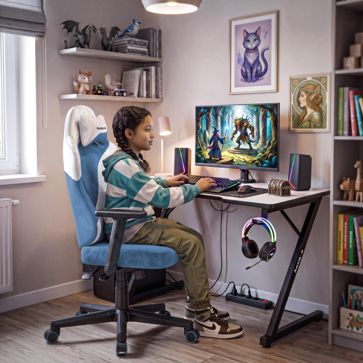 Gaming-Stuhl für Teenager Huzaro Ranger 5.7 Blau