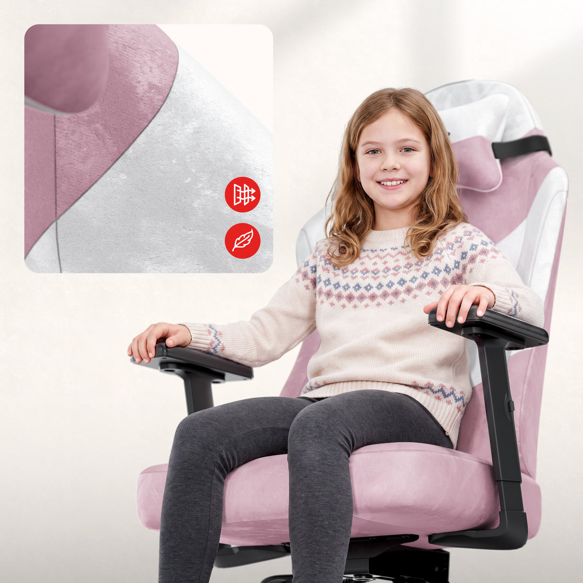 Gaming-Stuhl für Teenager Huzaro Ranger 5.7 Lila