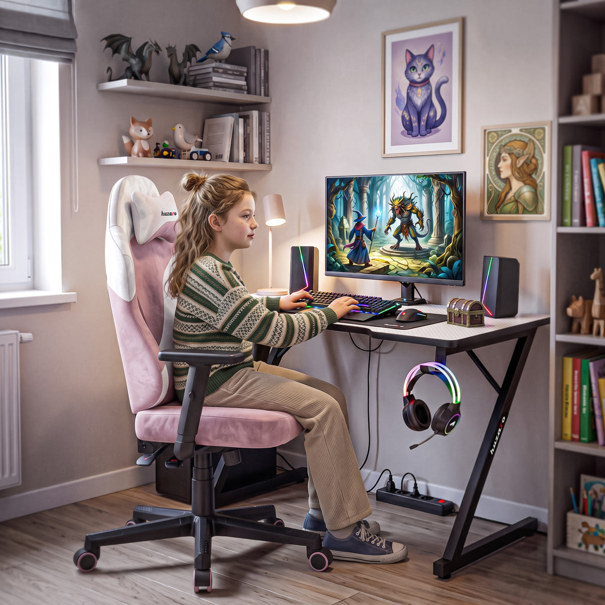Gaming-Stuhl für Teenager Huzaro Ranger 5.7 Lila