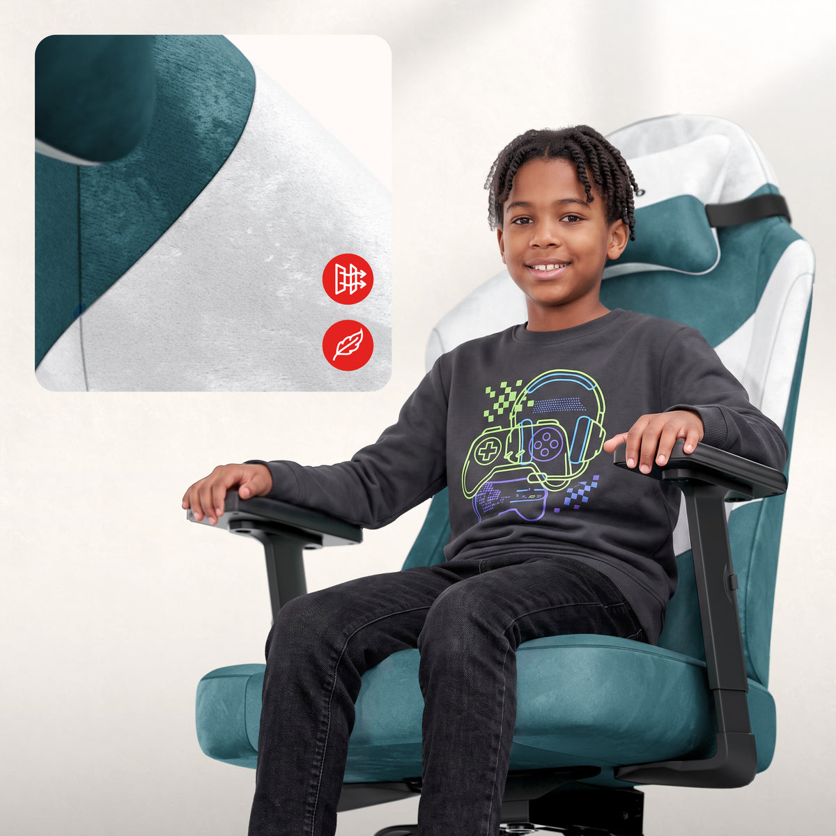 Gaming-Stuhl für Teenager Huzaro Ranger 5.7 Teal